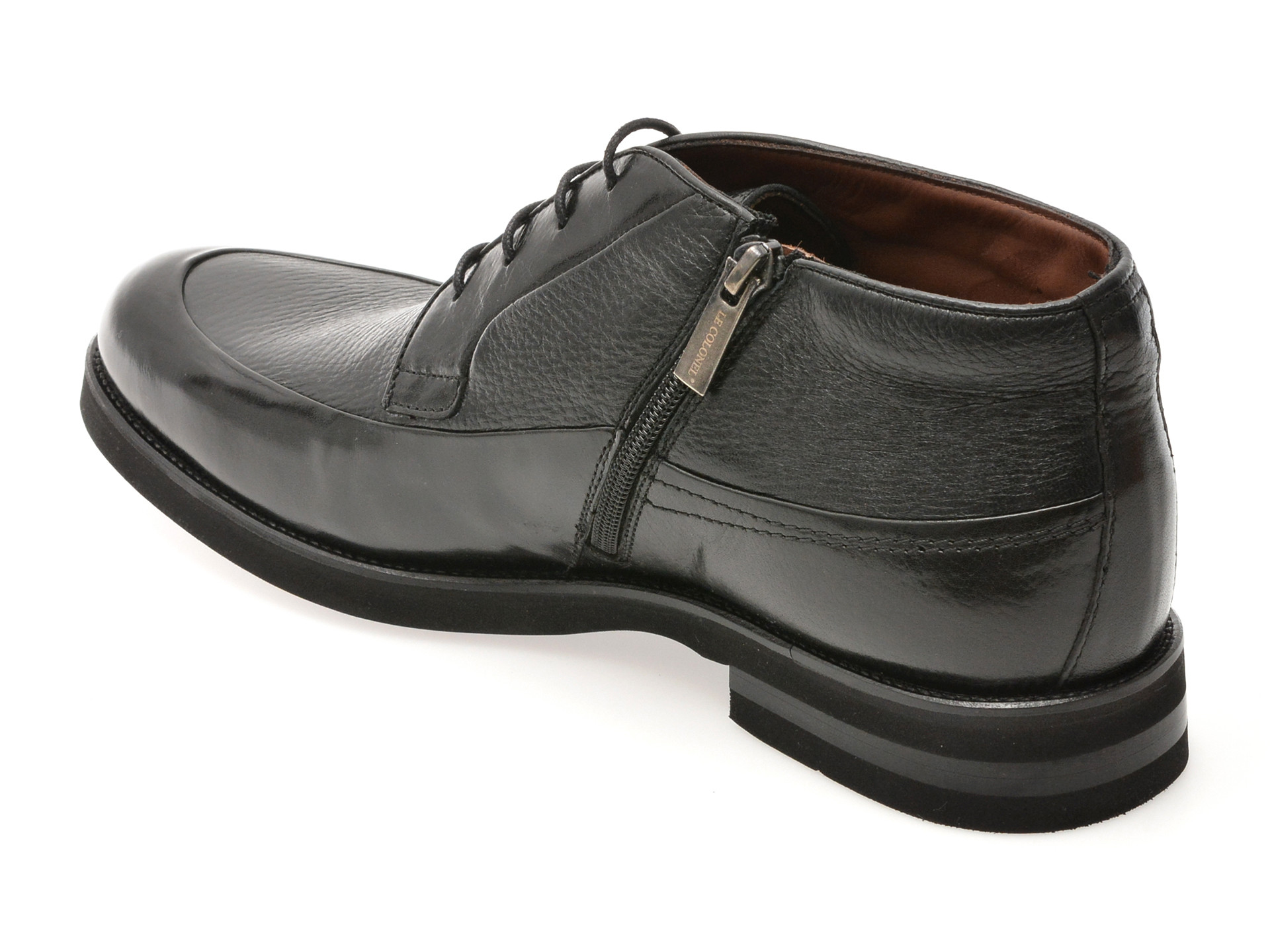 Ghete elegante LE COLONEL negre, 63938, din piele naturala