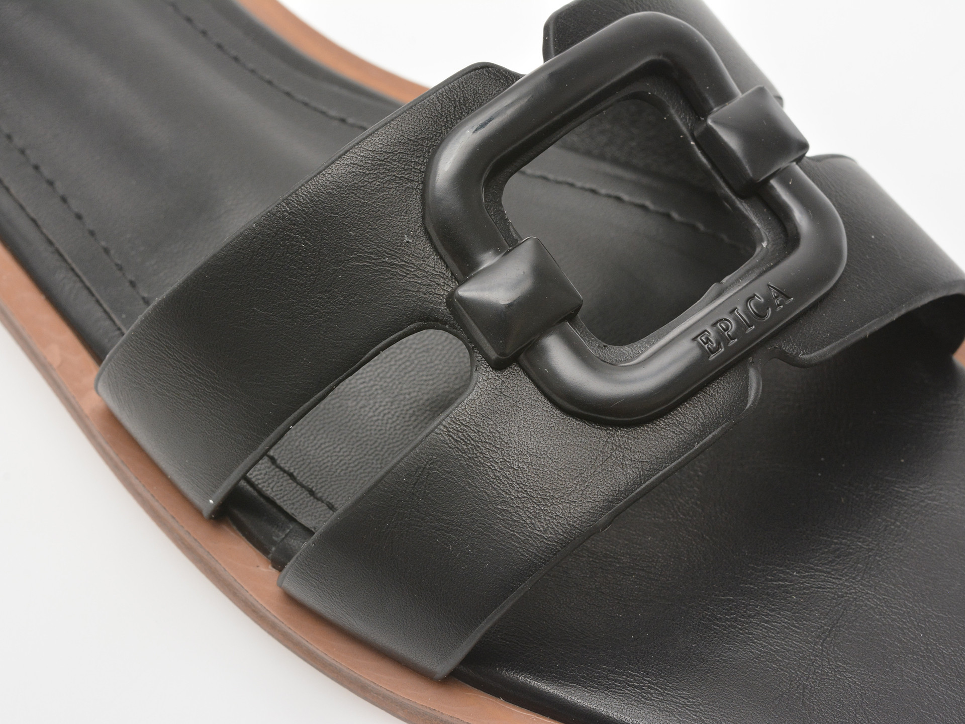 Sandale EPICA negre, 82988, din piele ecologica