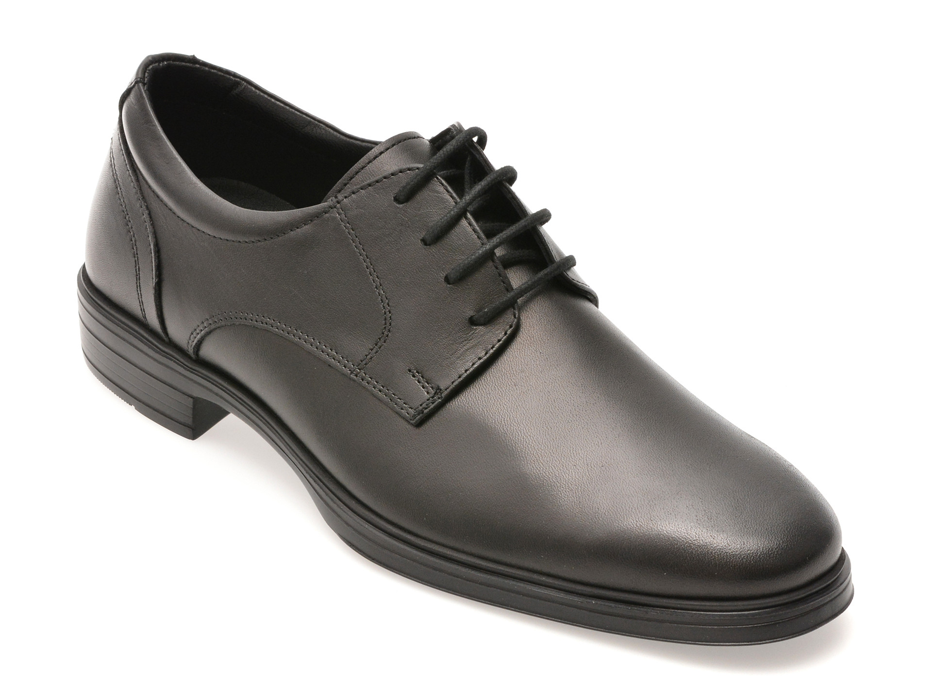 Pantofi OTTER negri, E300, din piele naturala