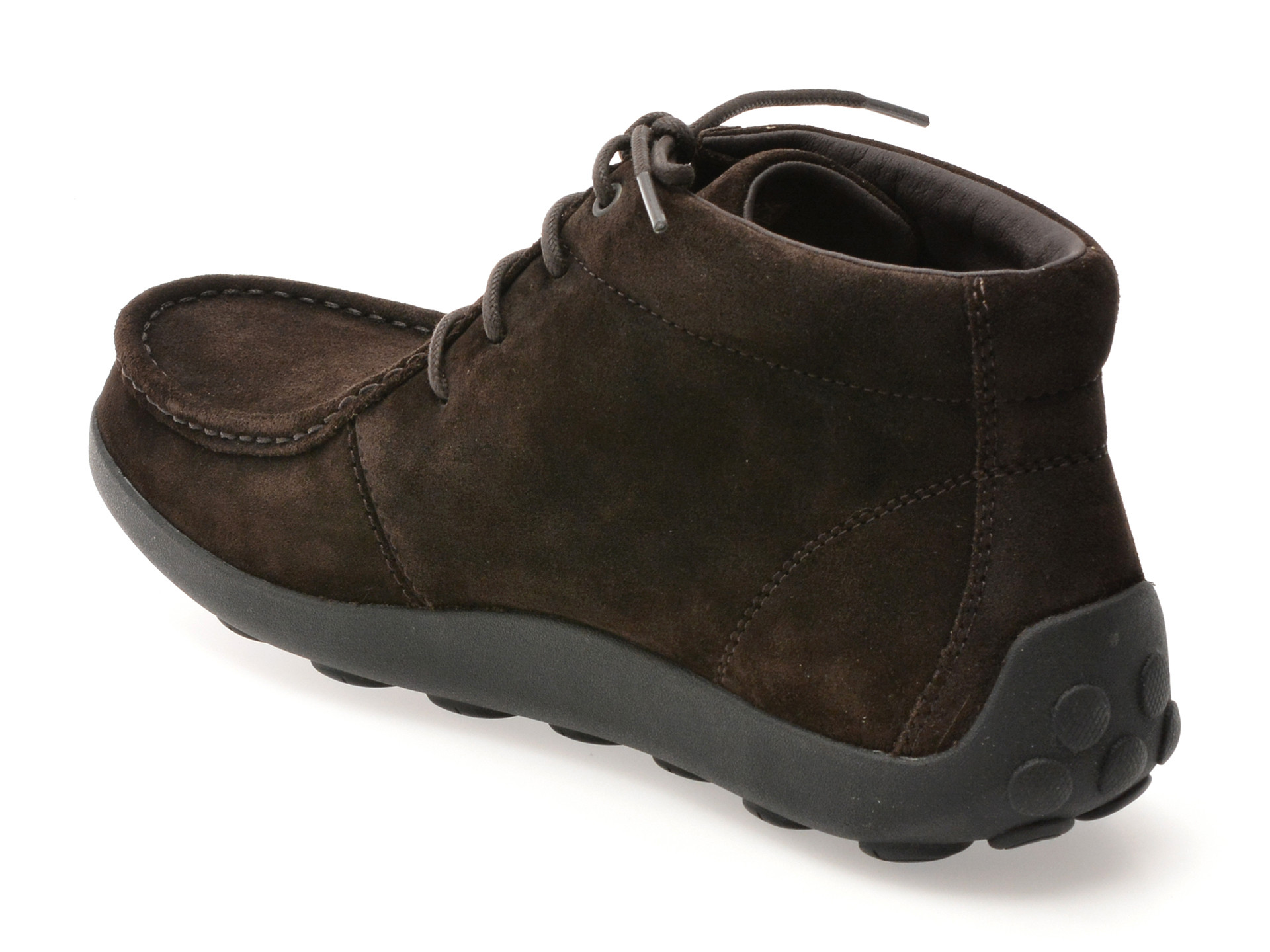 Ghete GEOX maro, U56HLA, din piele intoarsa