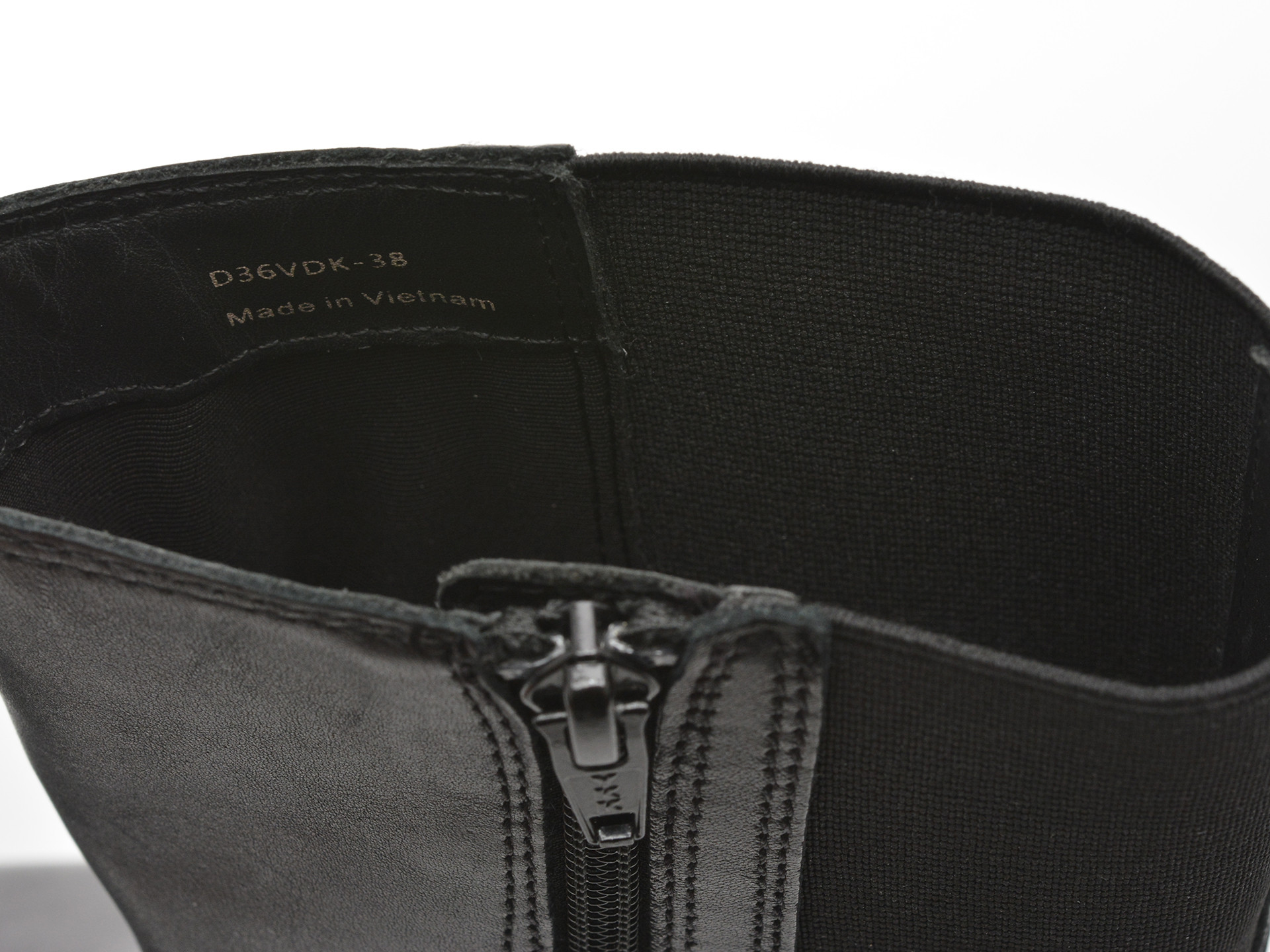 Ghete GEOX negre, D36VDK, din piele naturala