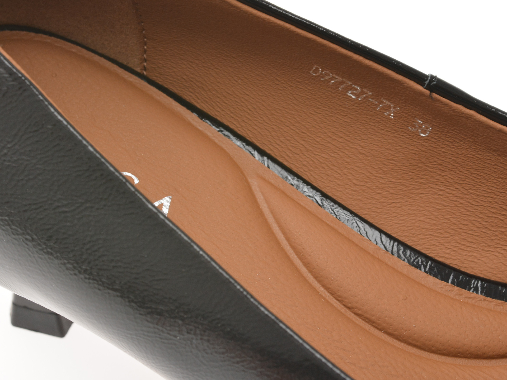 Pantofi eleganti EPICA negri, D97727, din piele naturala