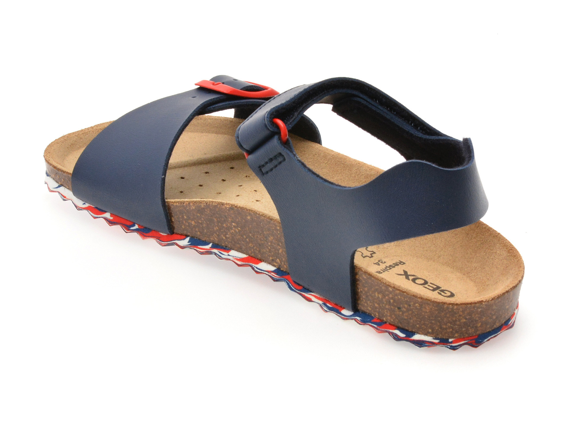 Sandale GEOX bleumarin, J028LB, din piele ecologica