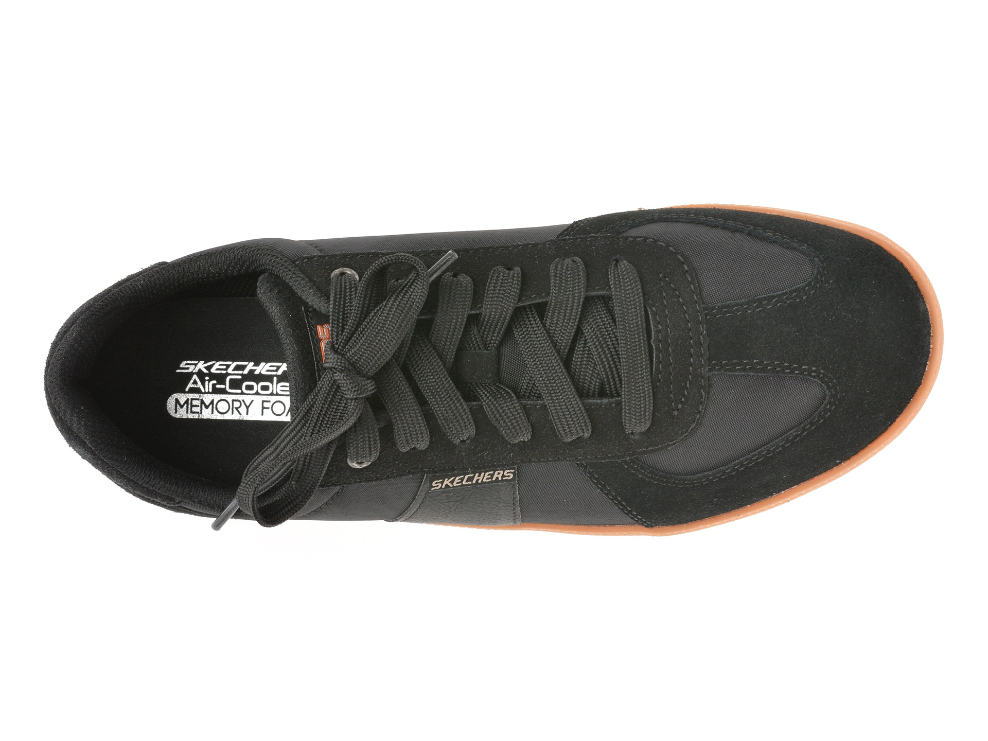 Pantofi sport SKECHERS negri, PLACER, din material textil