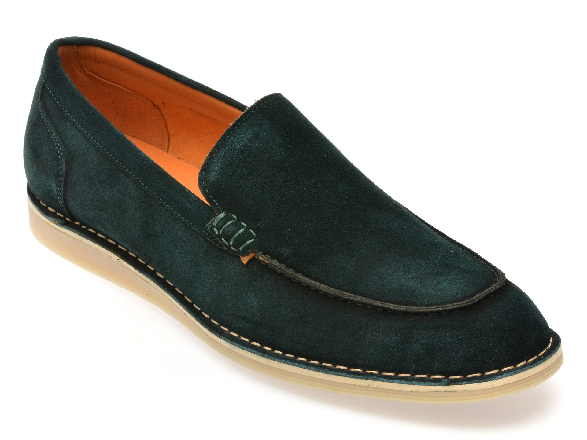 Mocasini EPICA verzi, B463G48, din piele intoarsa