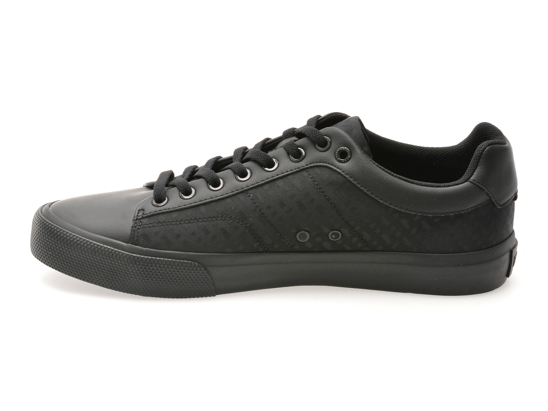 Pantofi sport BOSS negri, 6508, din piele ecologica