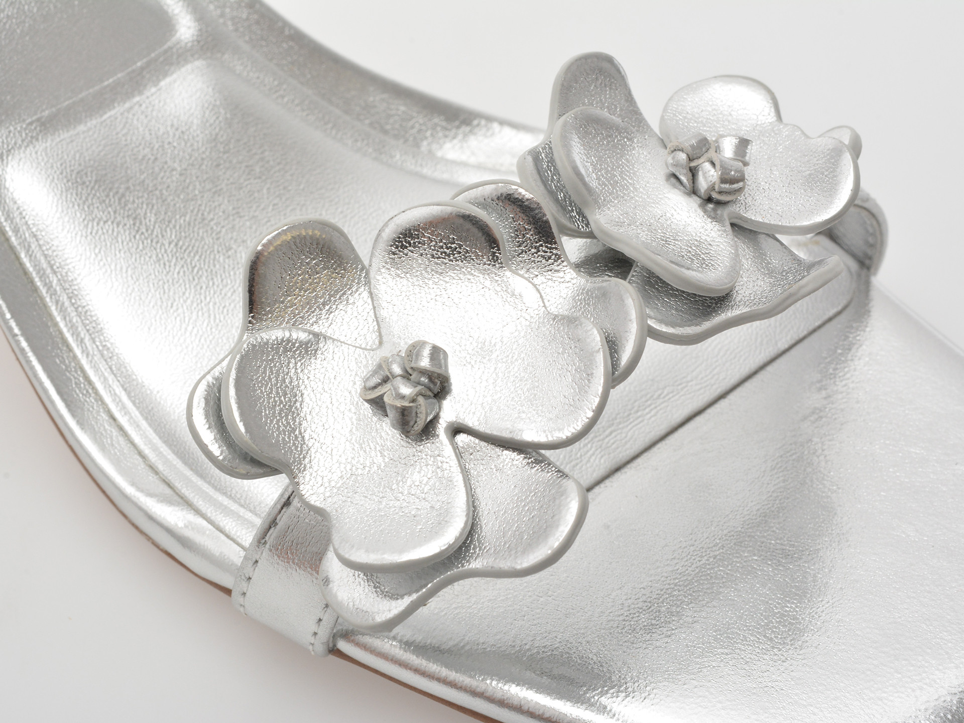 Sandale elegante ALDO argintii, 13964670, din piele ecologica