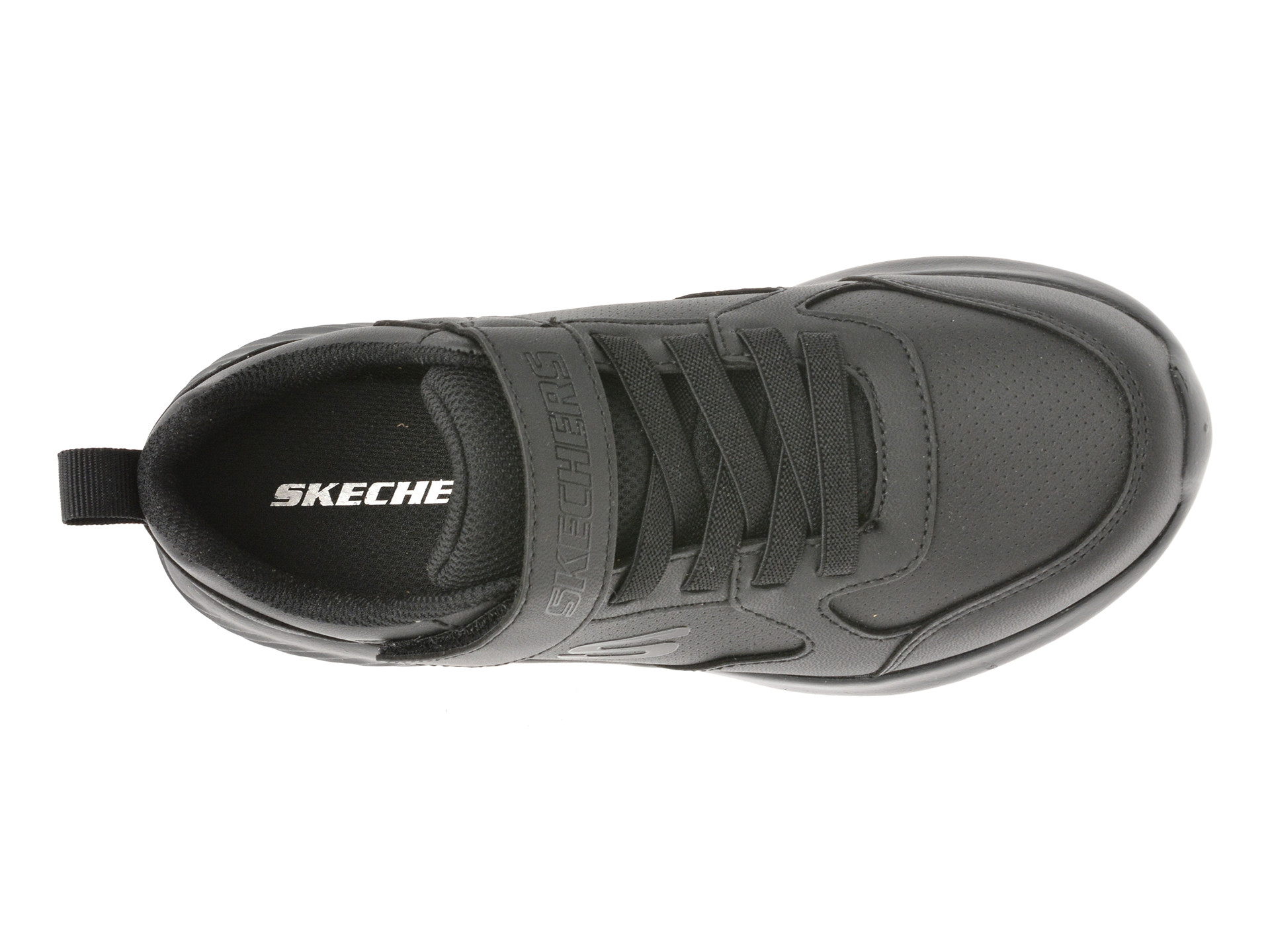 Pantofi sport SKECHERS negri, BOUNDER, din piele ecologica