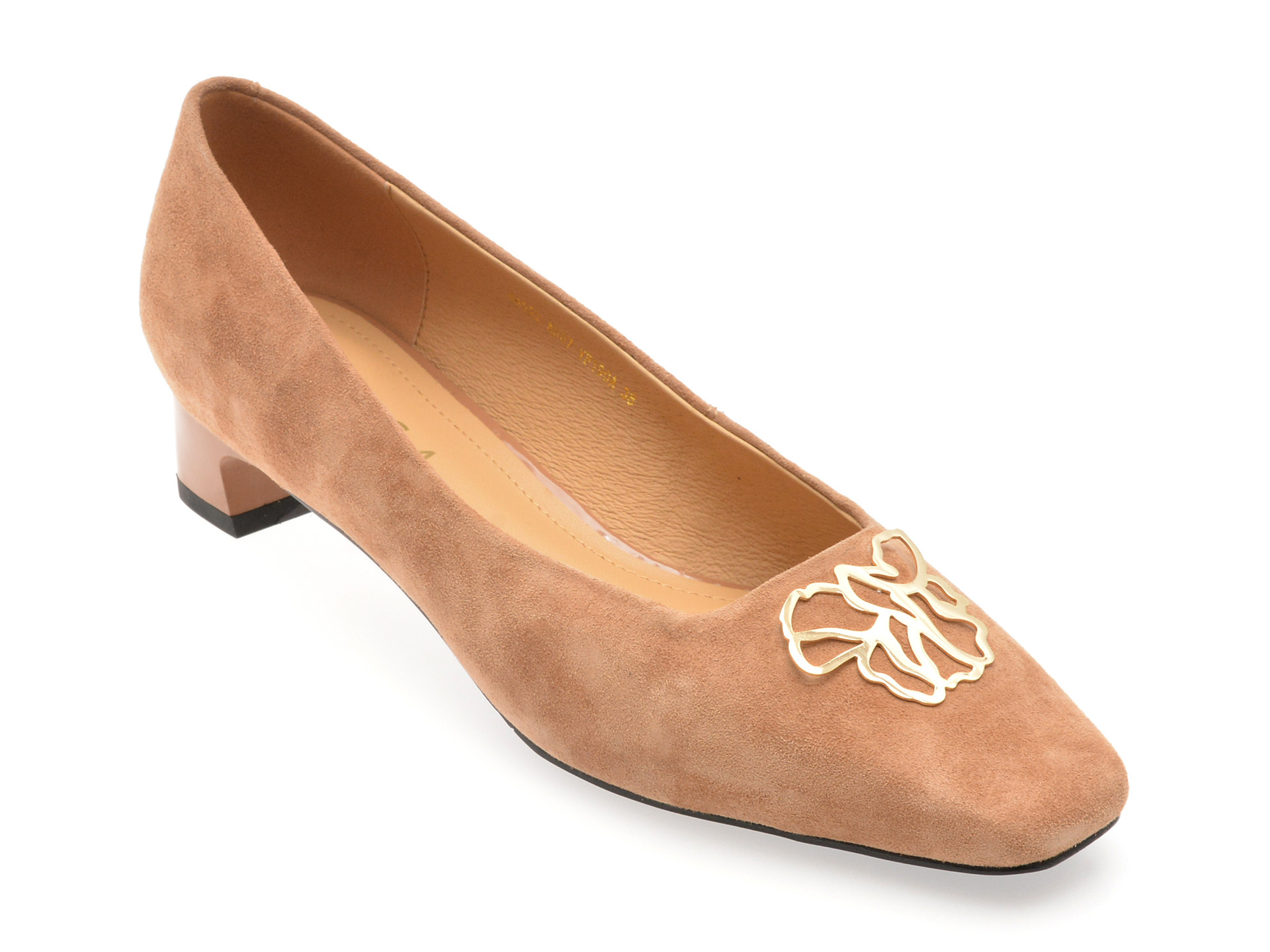 Balerini EPICA maro, 502807, din piele intoarsa