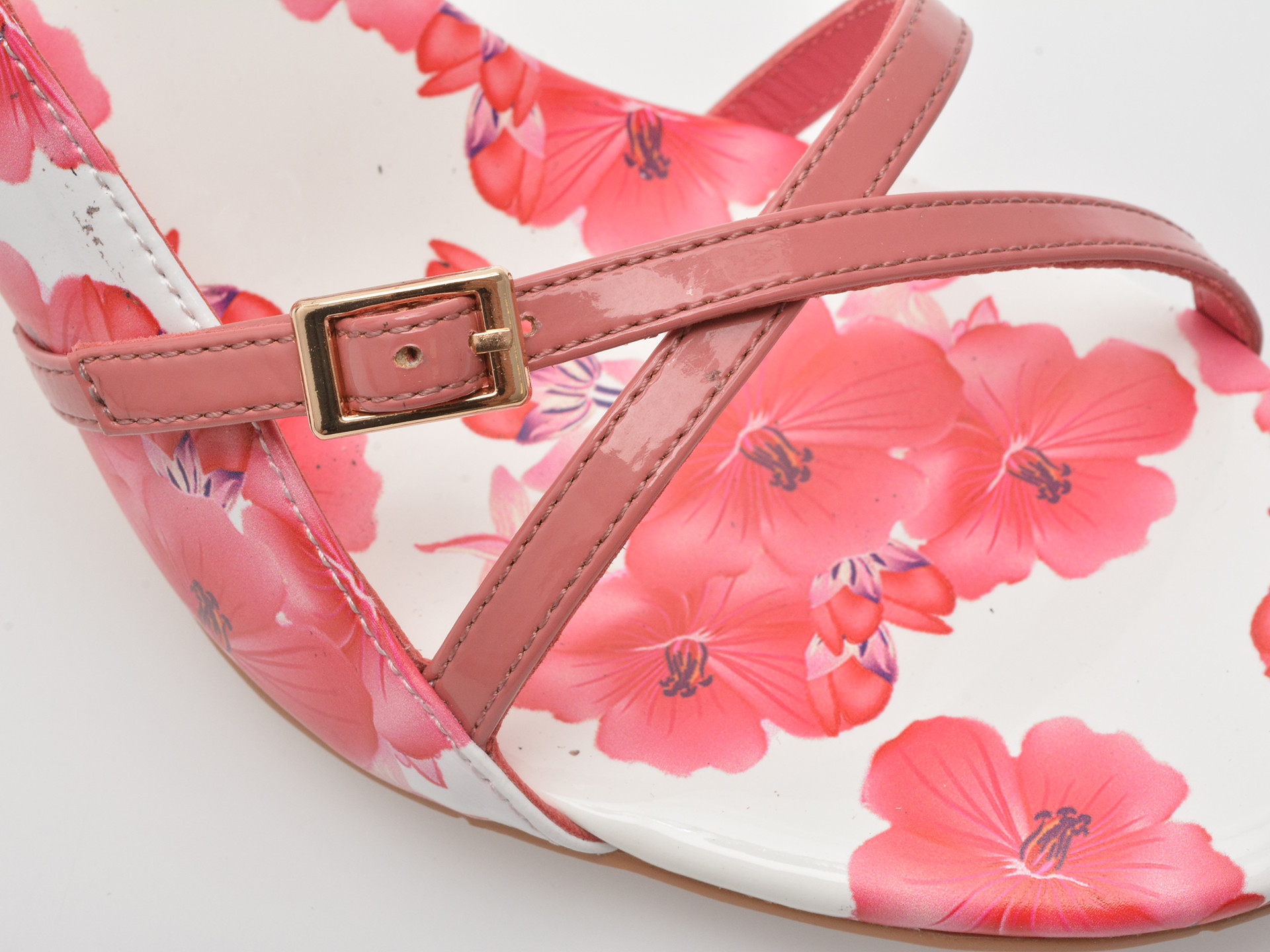 Sandale elegante EPICA fucsia, EB629, din piele naturala