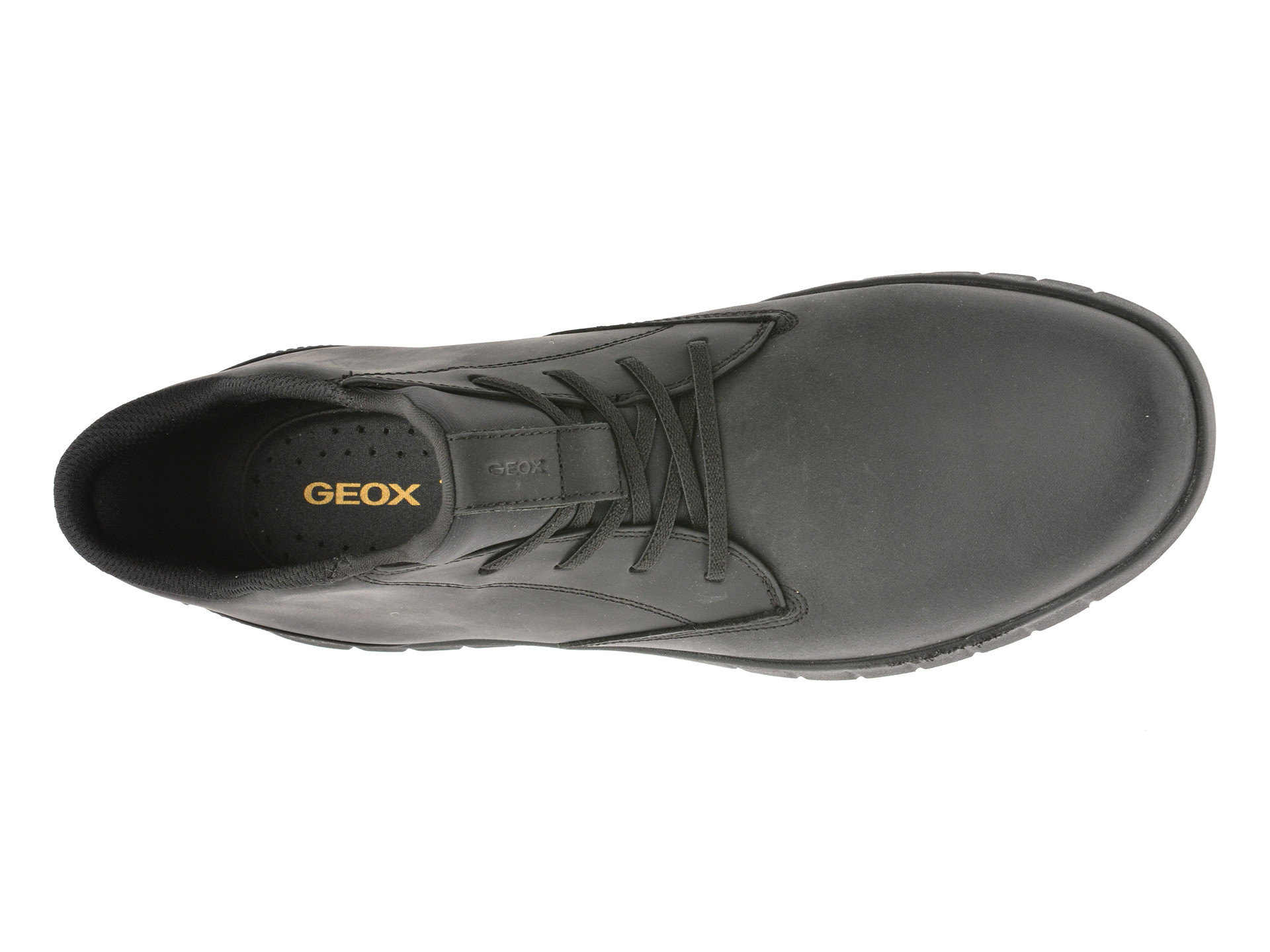 Ghete GEOX negre, U56MAB, din piele naturala