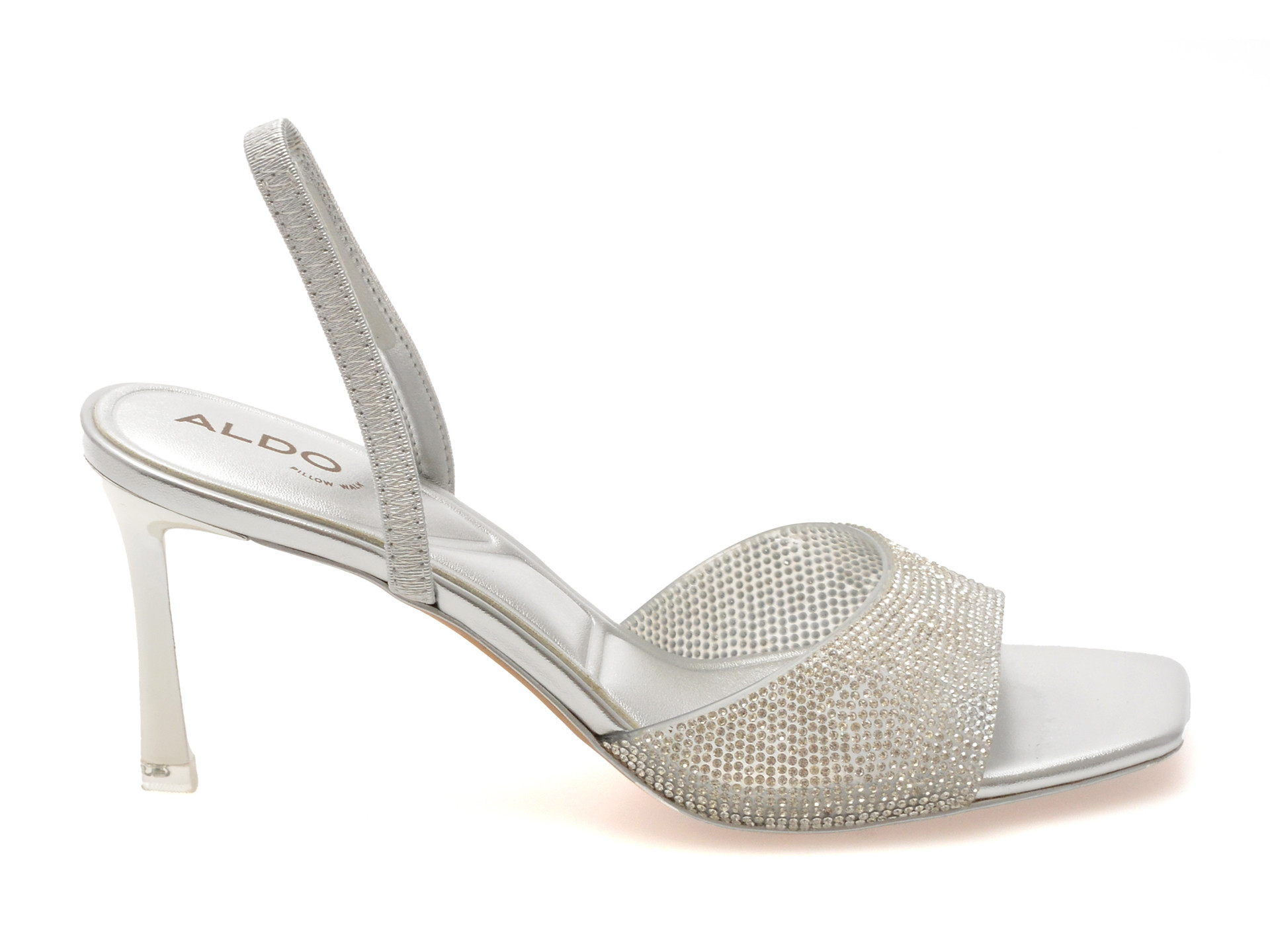 Sandale elegante aldo argintii 14053448 din pvc