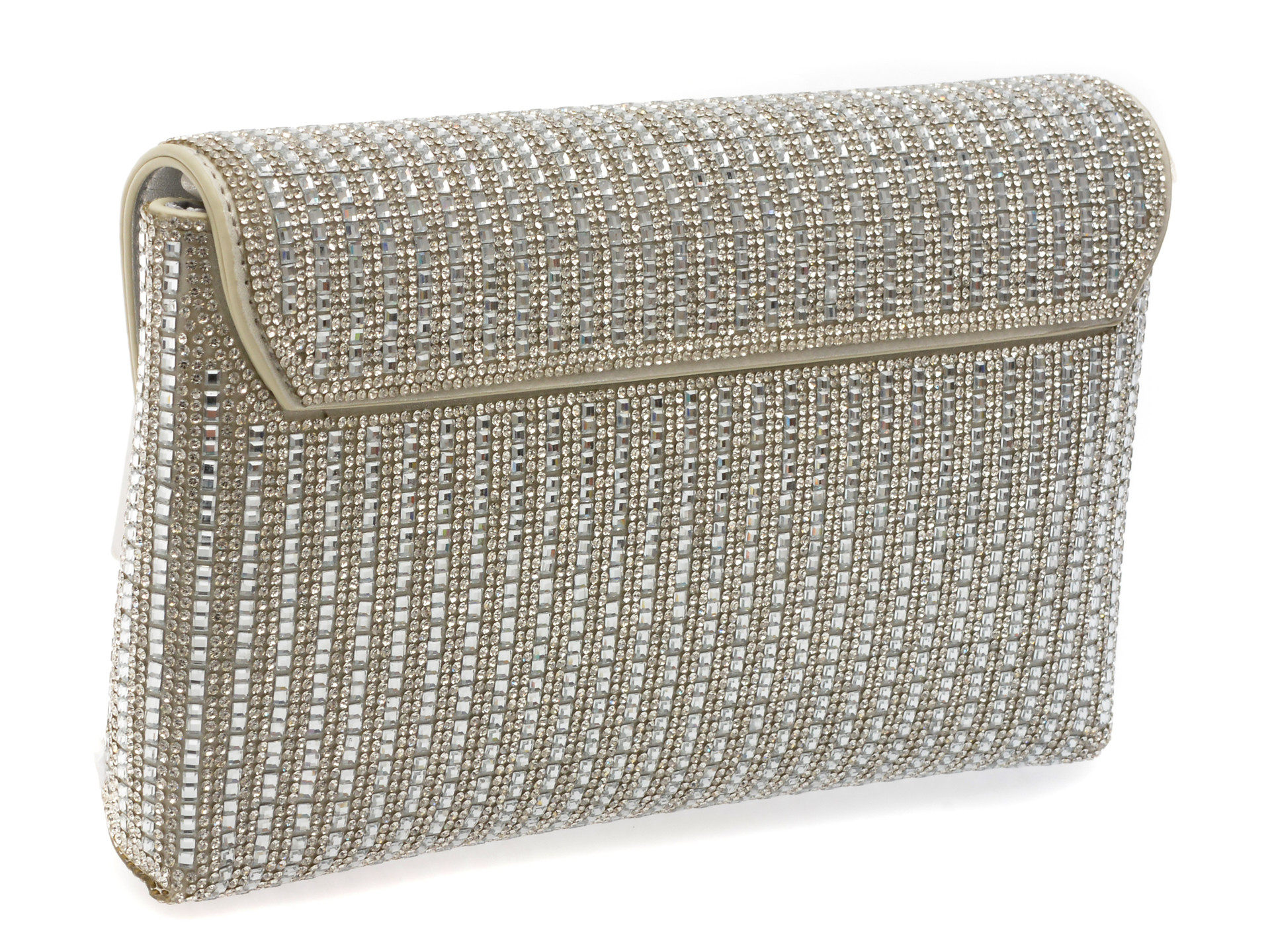 Geanta ALDO argintie, RANIA 040, din piele ecologica