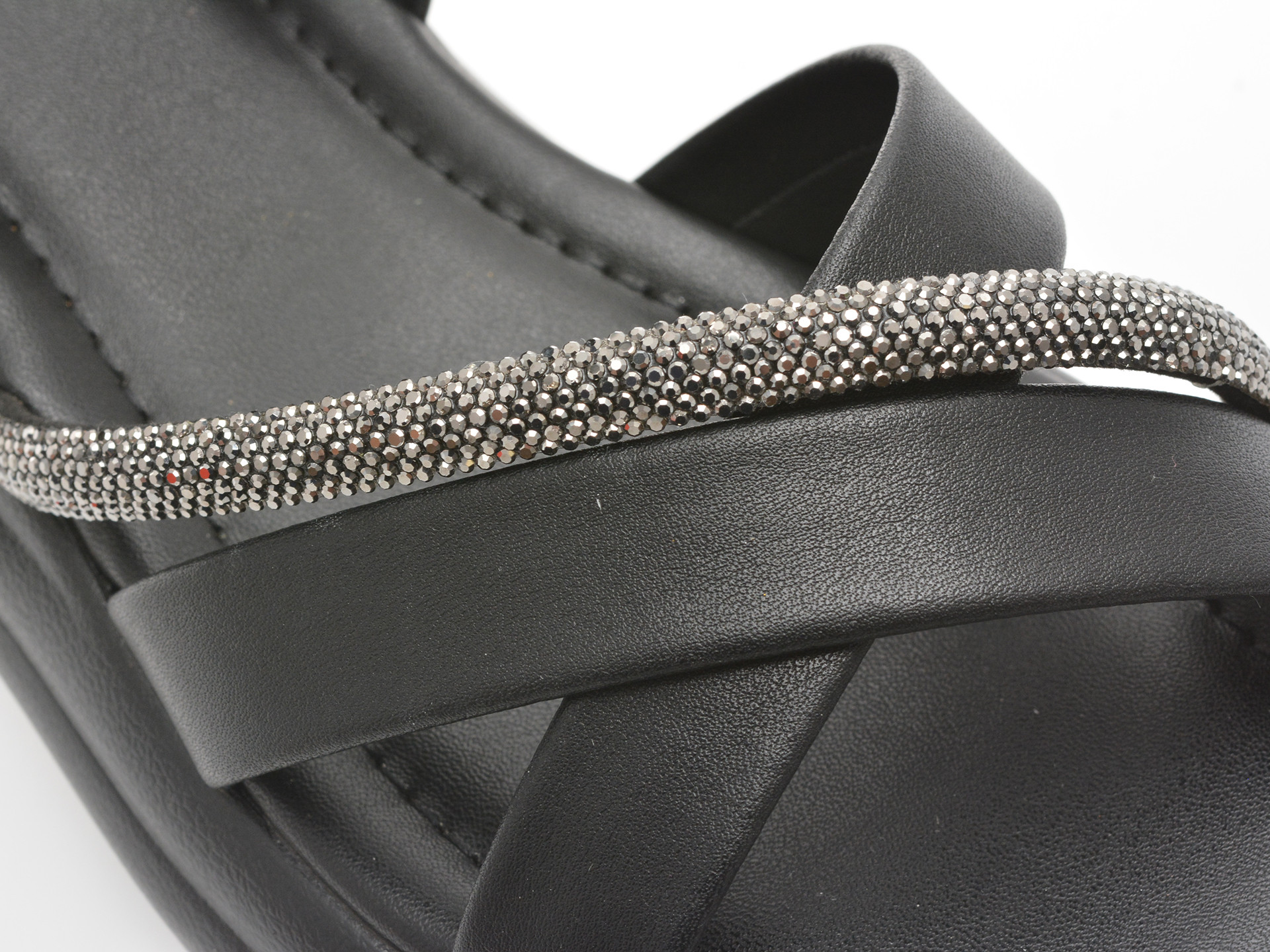 Sandale EPICA negre, 1136C12, din piele naturala