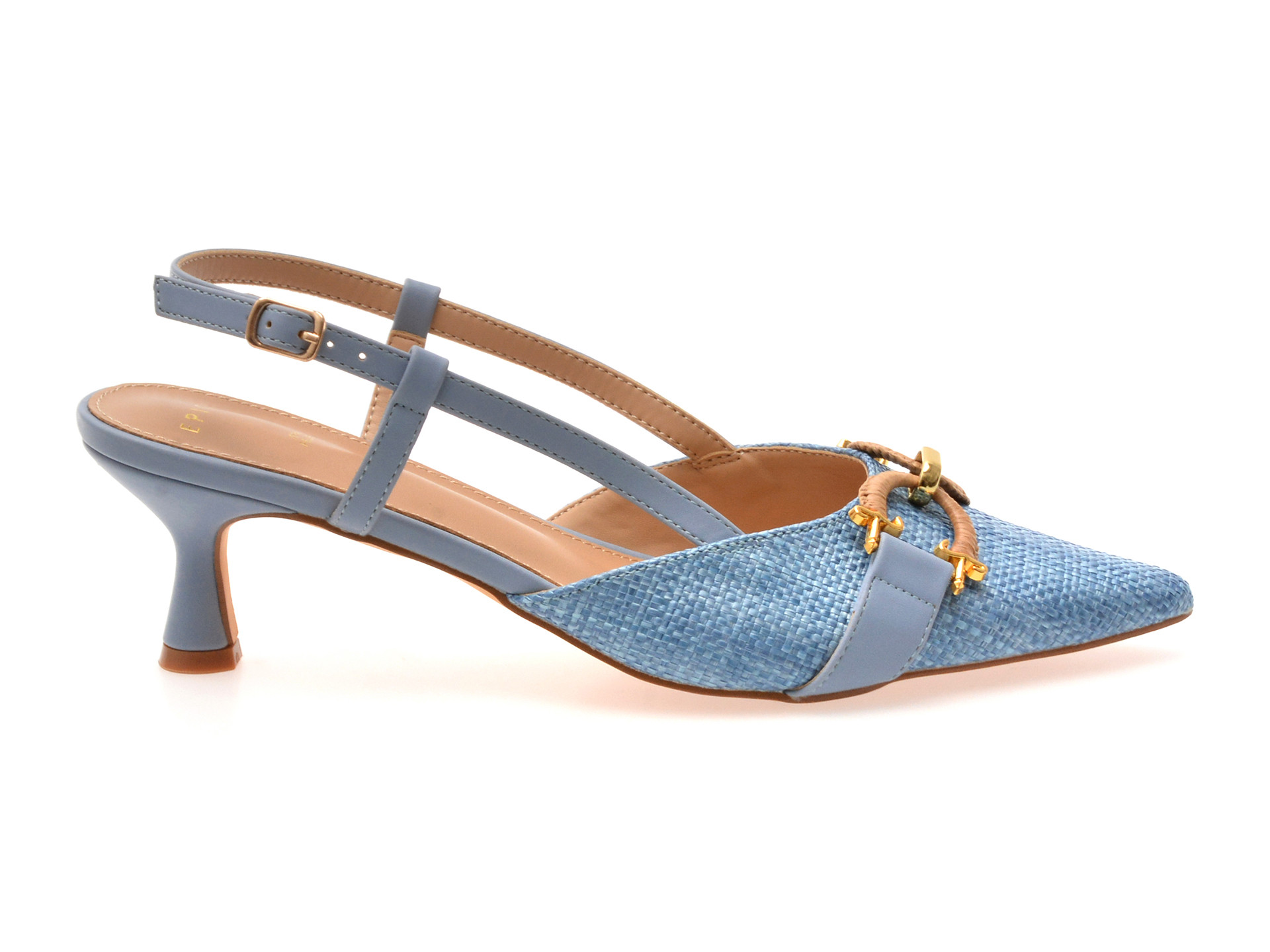 Pantofi eleganti EPICA albastri, 82966, din piele ecologica