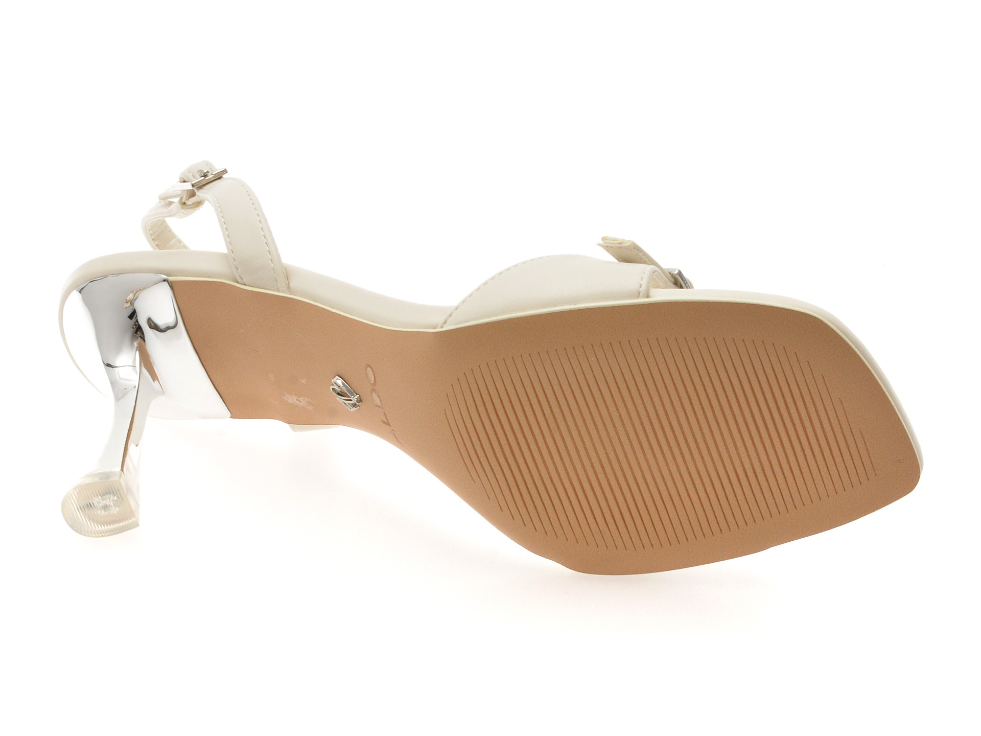 Sandale elegante ALDO albe, FARLIE 121, din piele ecologica