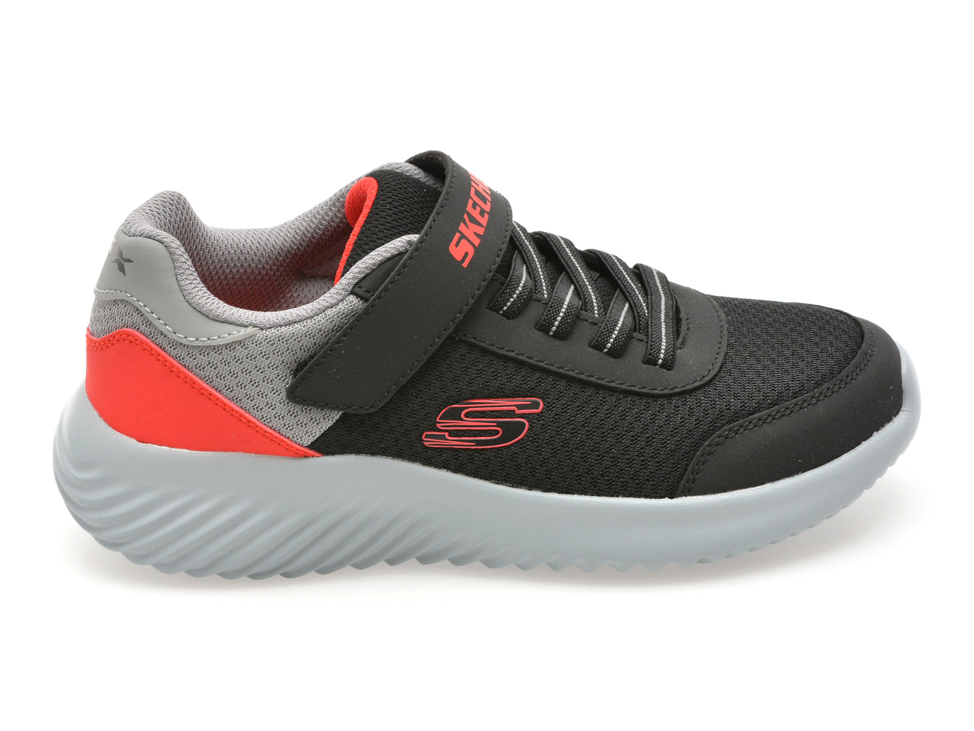 Pantofi sport SKECHERS negri, BOUNDER, din material textil