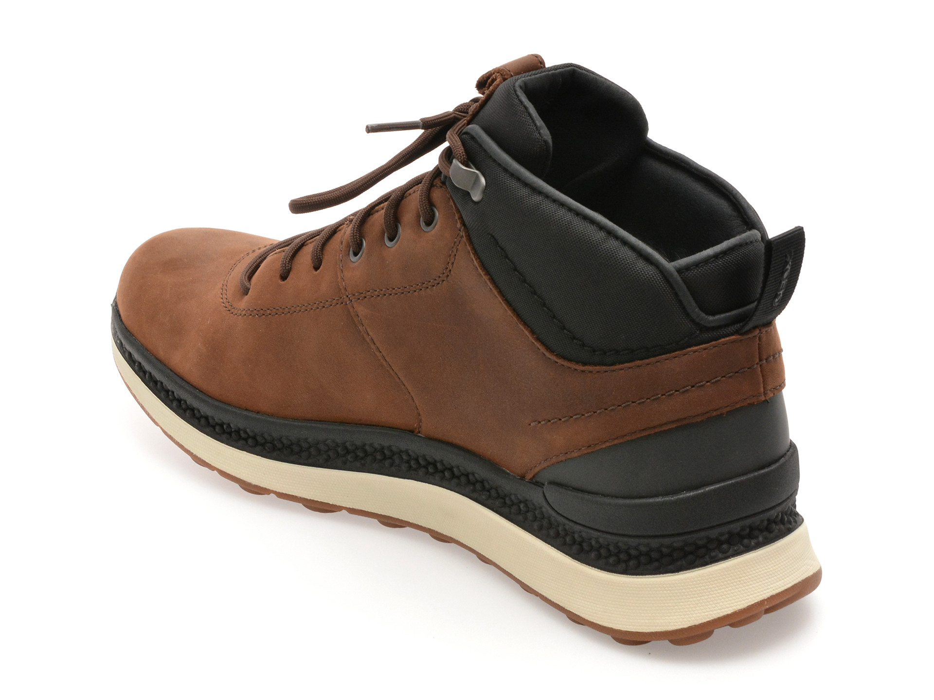 Ghete GEOX maro, U56HMC, din piele naturala