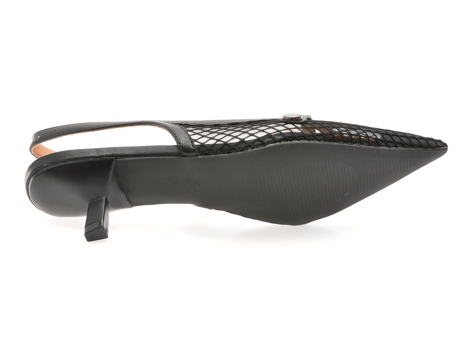 Pantofi eleganti EPICA negri, 82979, din material textil