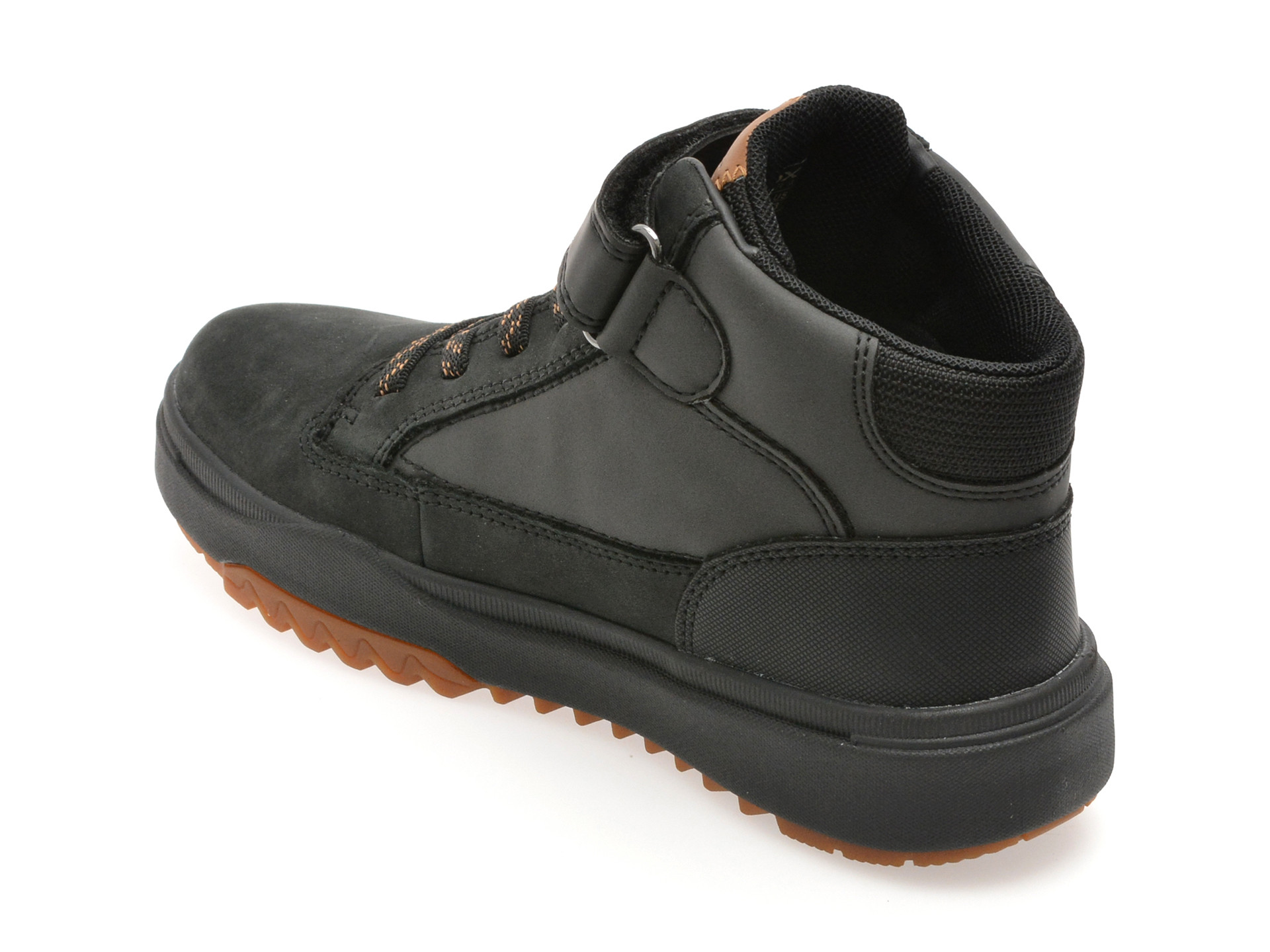 Ghete GEOX negre, J16FMA, din piele naturala