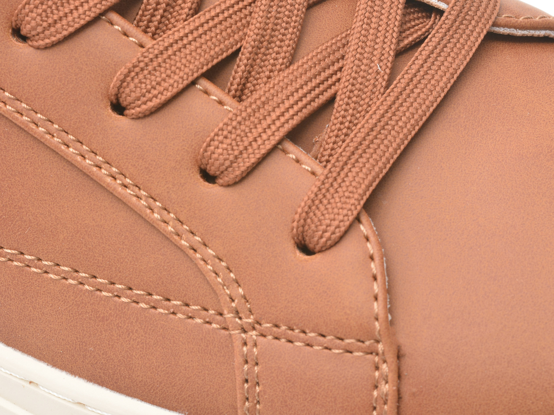 Pantofi sport PEPE JEANS maro, JOE BASIC, din piele ecologica