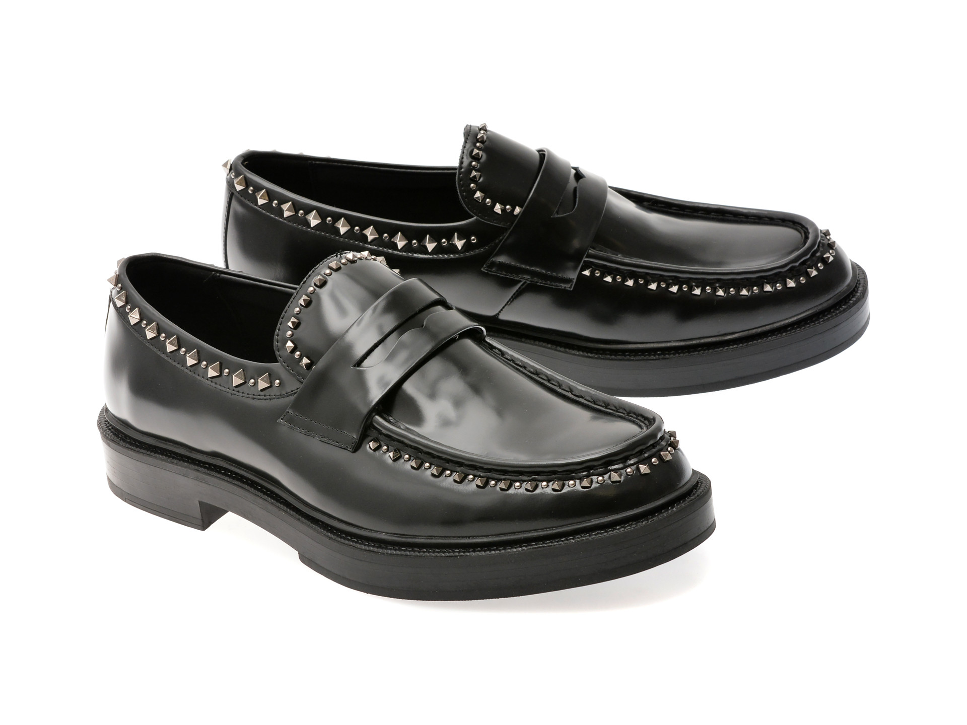 Mocasini ALDO negri, ZOLLO 001, din piele naturala