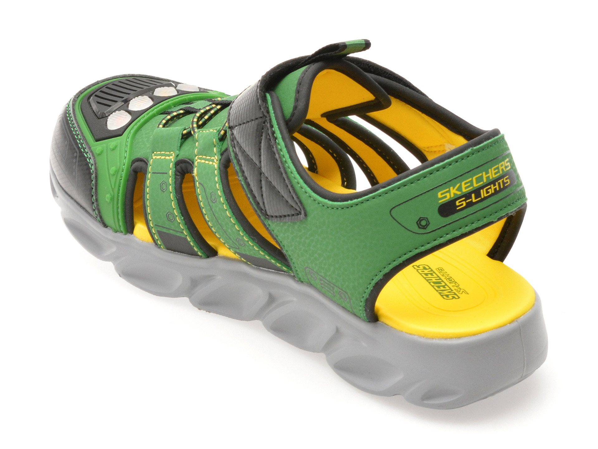 Pantofi sport SKECHERS verzi, HYPNO-SPLASH, din piele ecologica