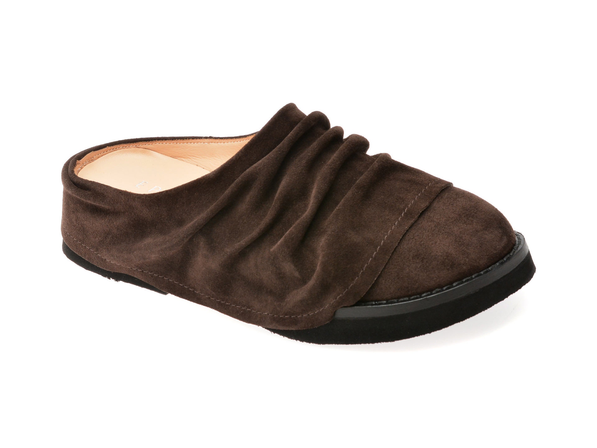 Papuci EPICA maro, 3154293, din piele intoarsa