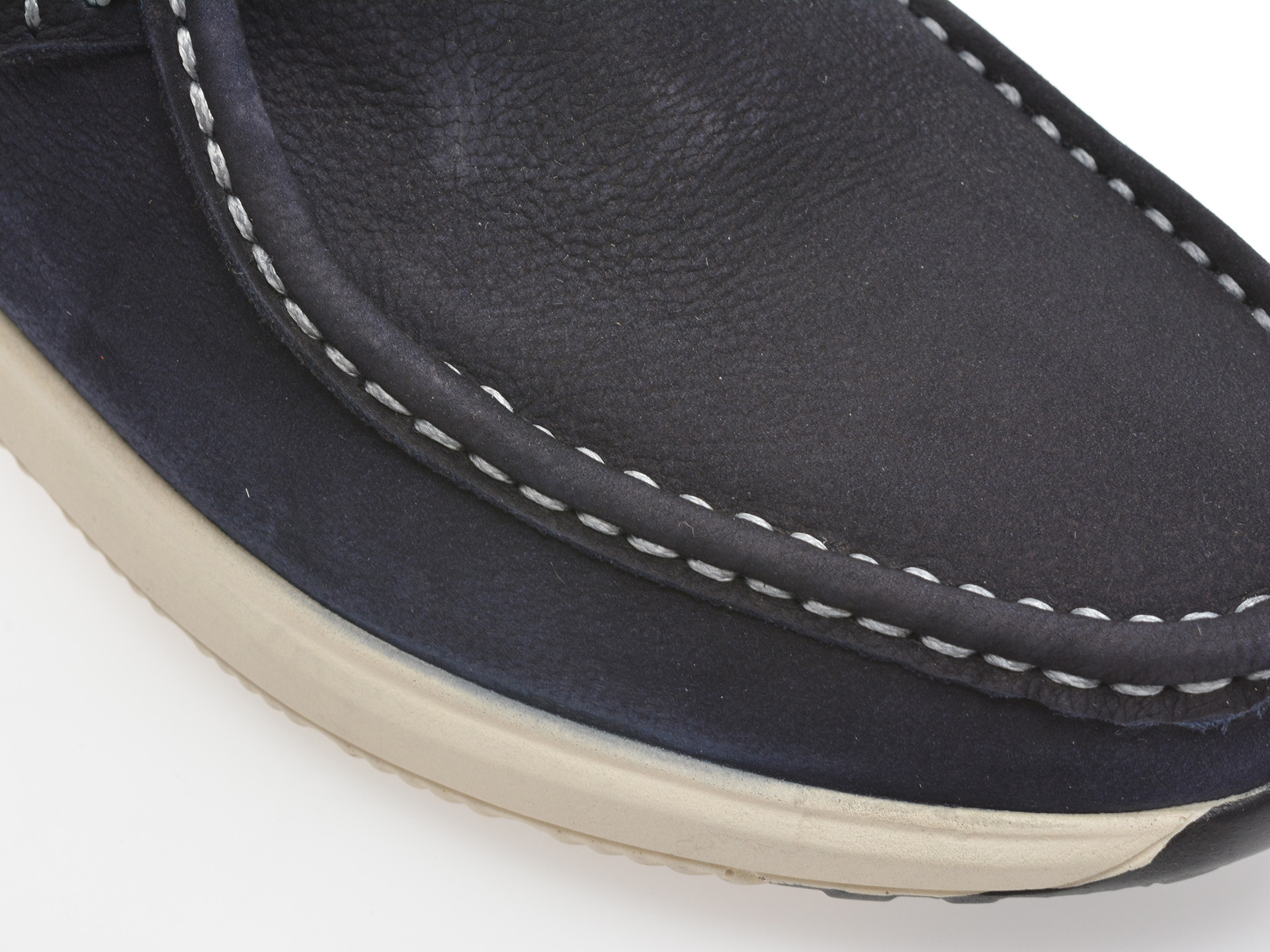 Mocasini OTTER bleumarin, SF2002, din nabuc