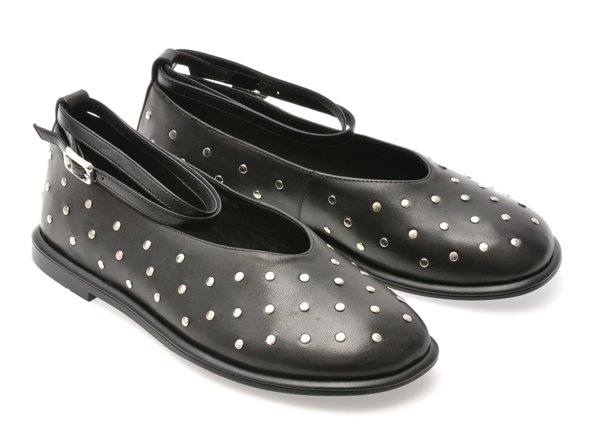 Balerini EPICA negri, 45366, din piele naturala