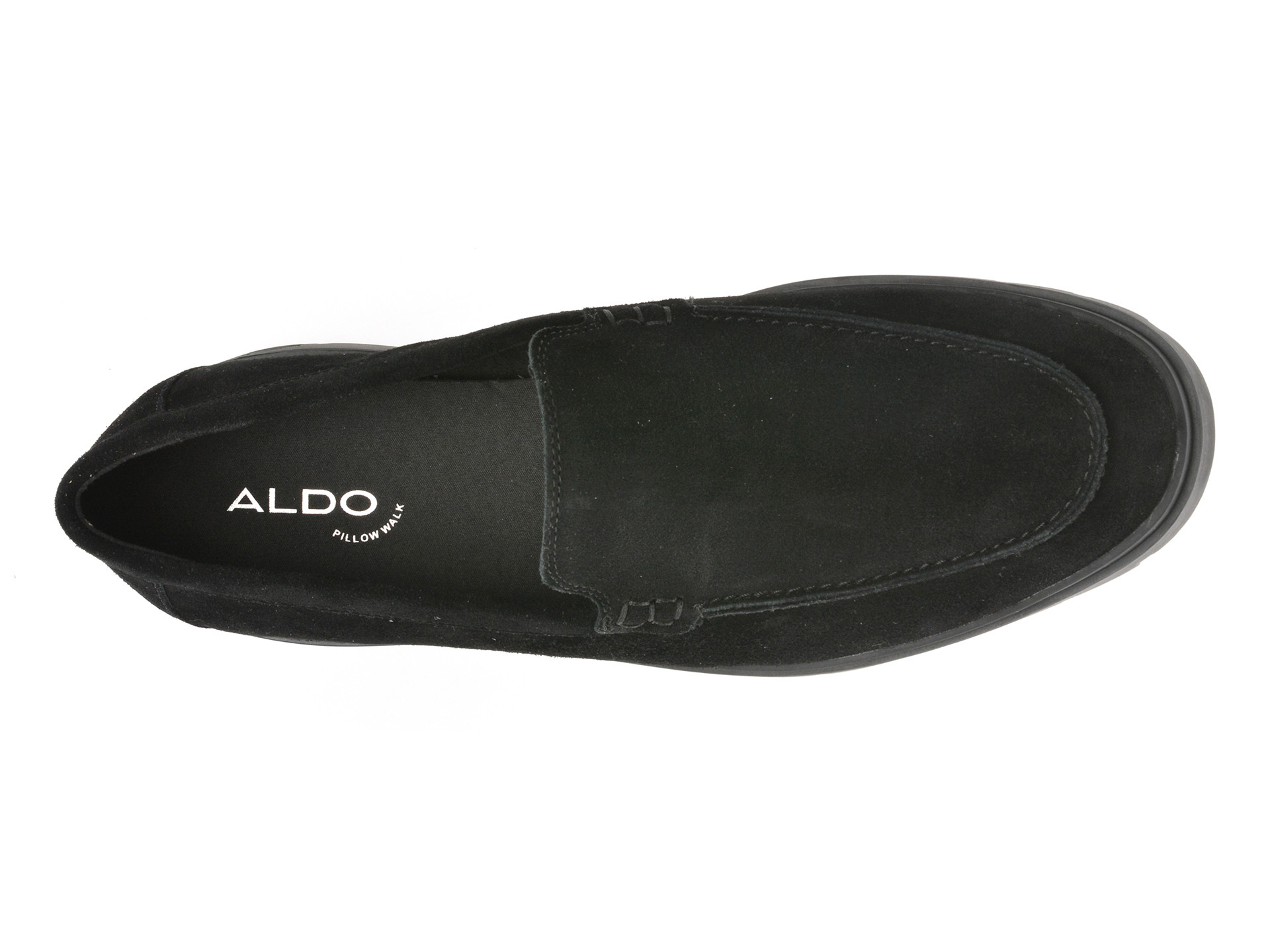 Mocasini eleganti ALDO negri, SEATIDE 008, din piele intoarsa