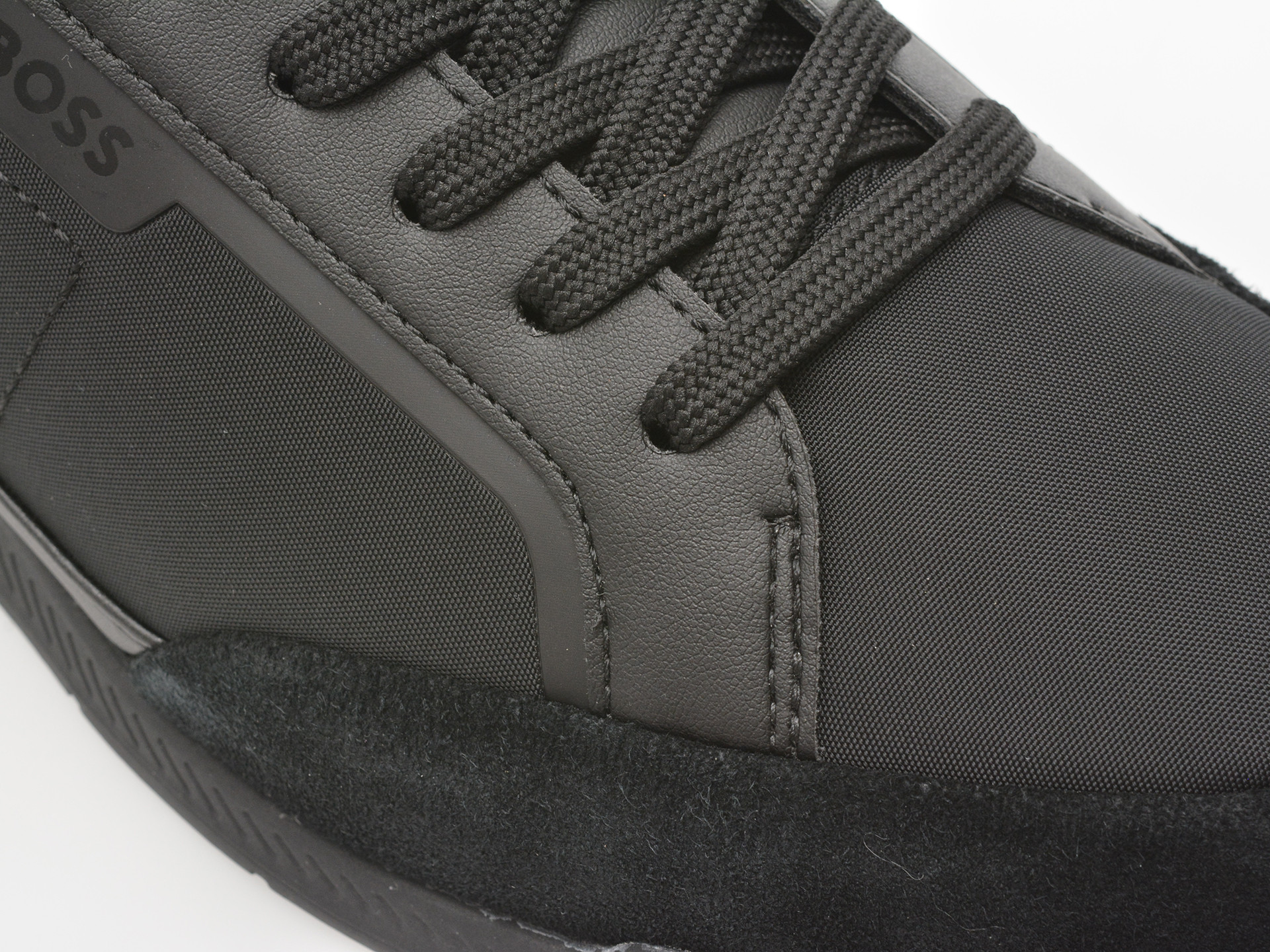 Pantofi sport BOSS negri, 8864, din material textil