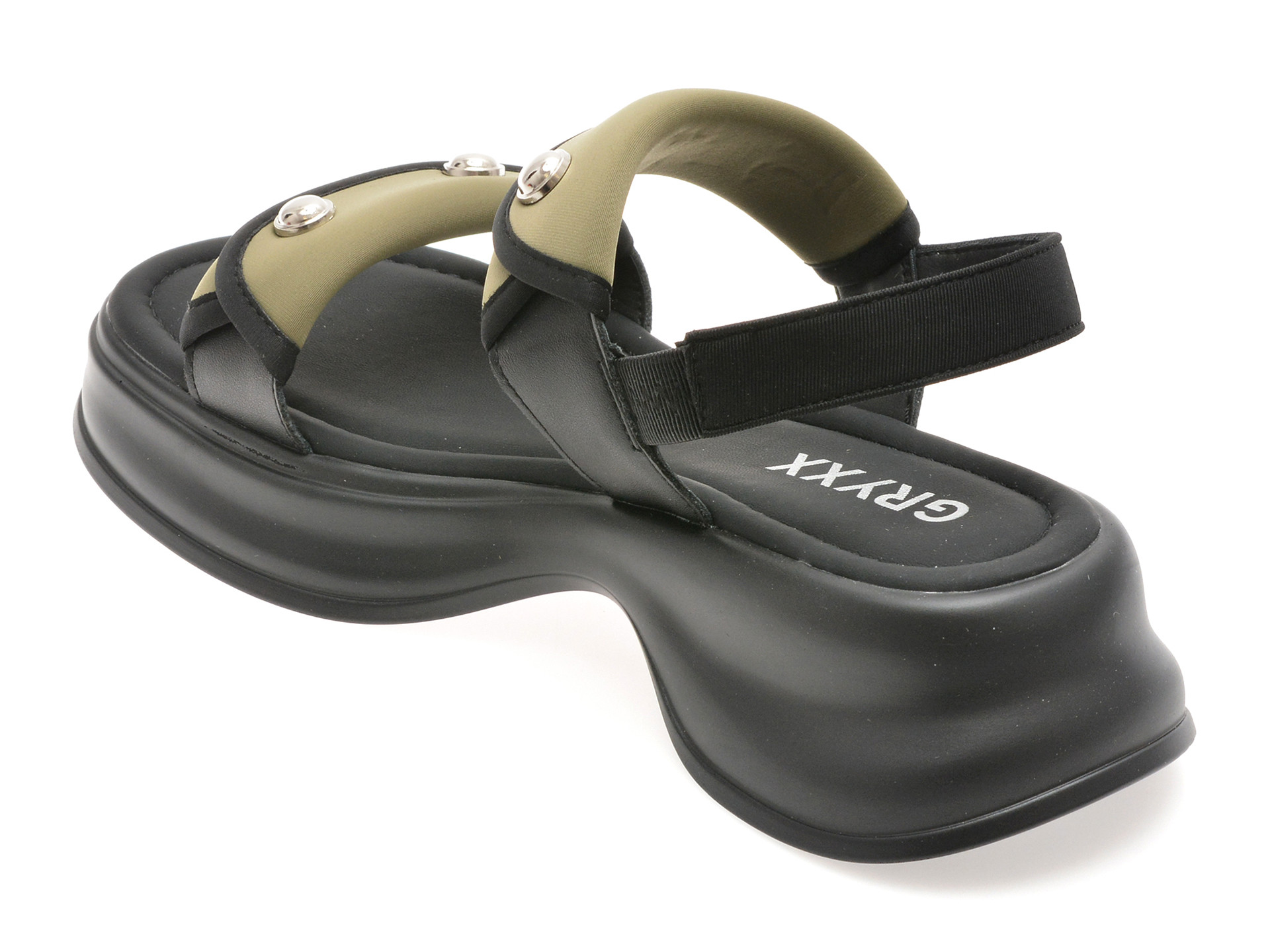 Sandale GRYXX verzi, 8862, din material textil