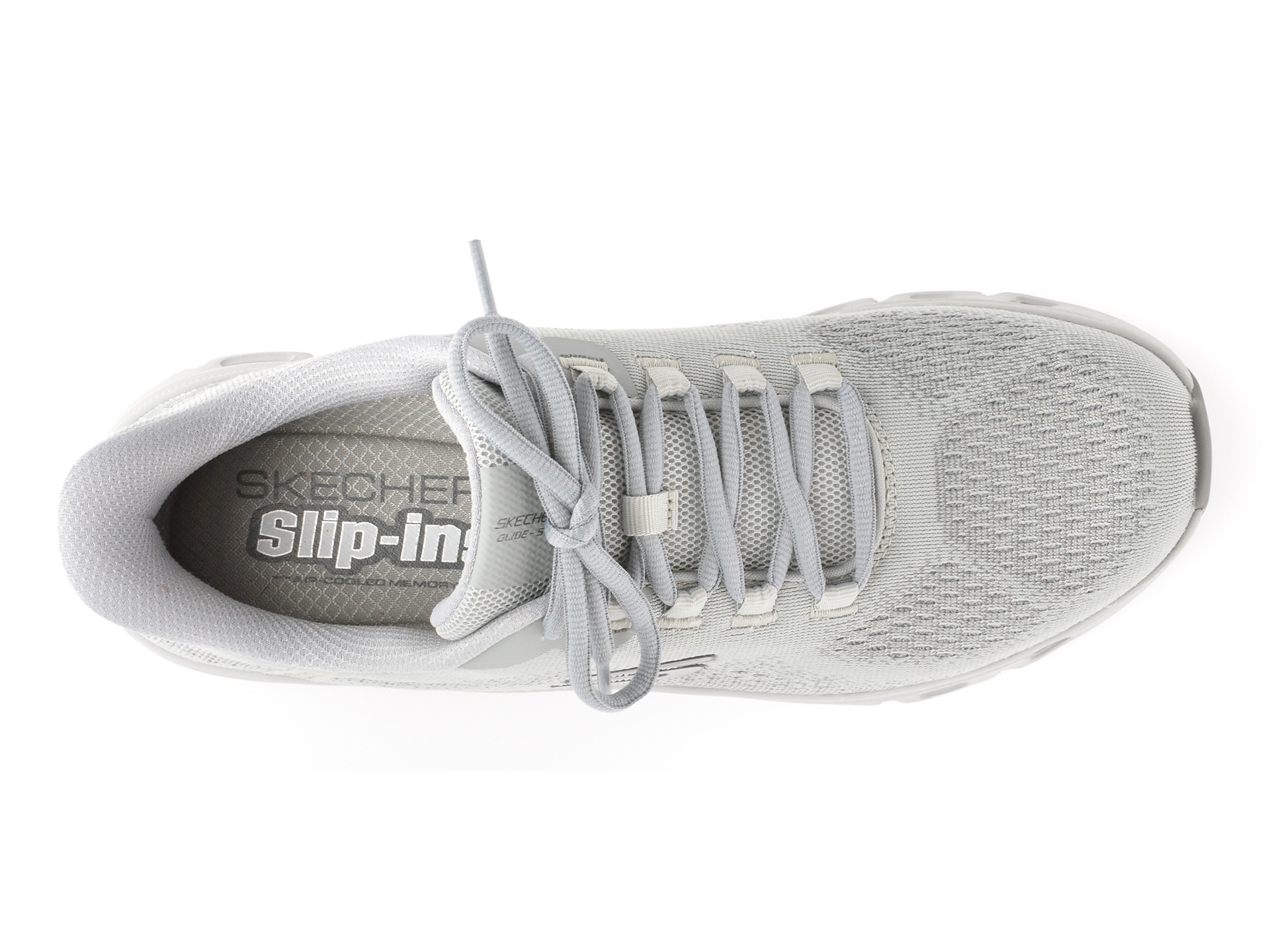 Pantofi sport SKECHERS gri, GLIDE-STEP PRO, din material textil