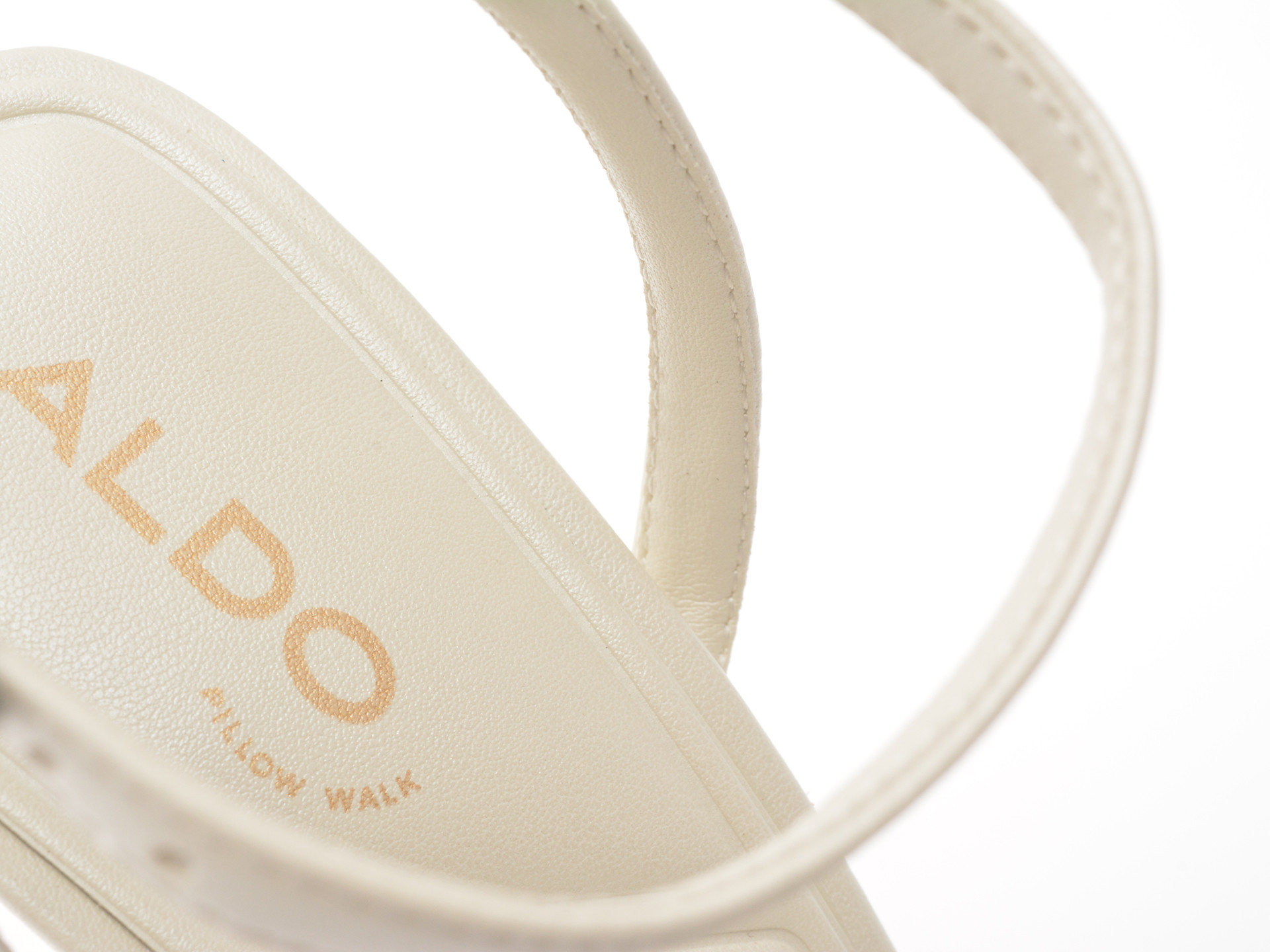 Sandale elegante ALDO albe, LAYLIA 121, din piele ecologica