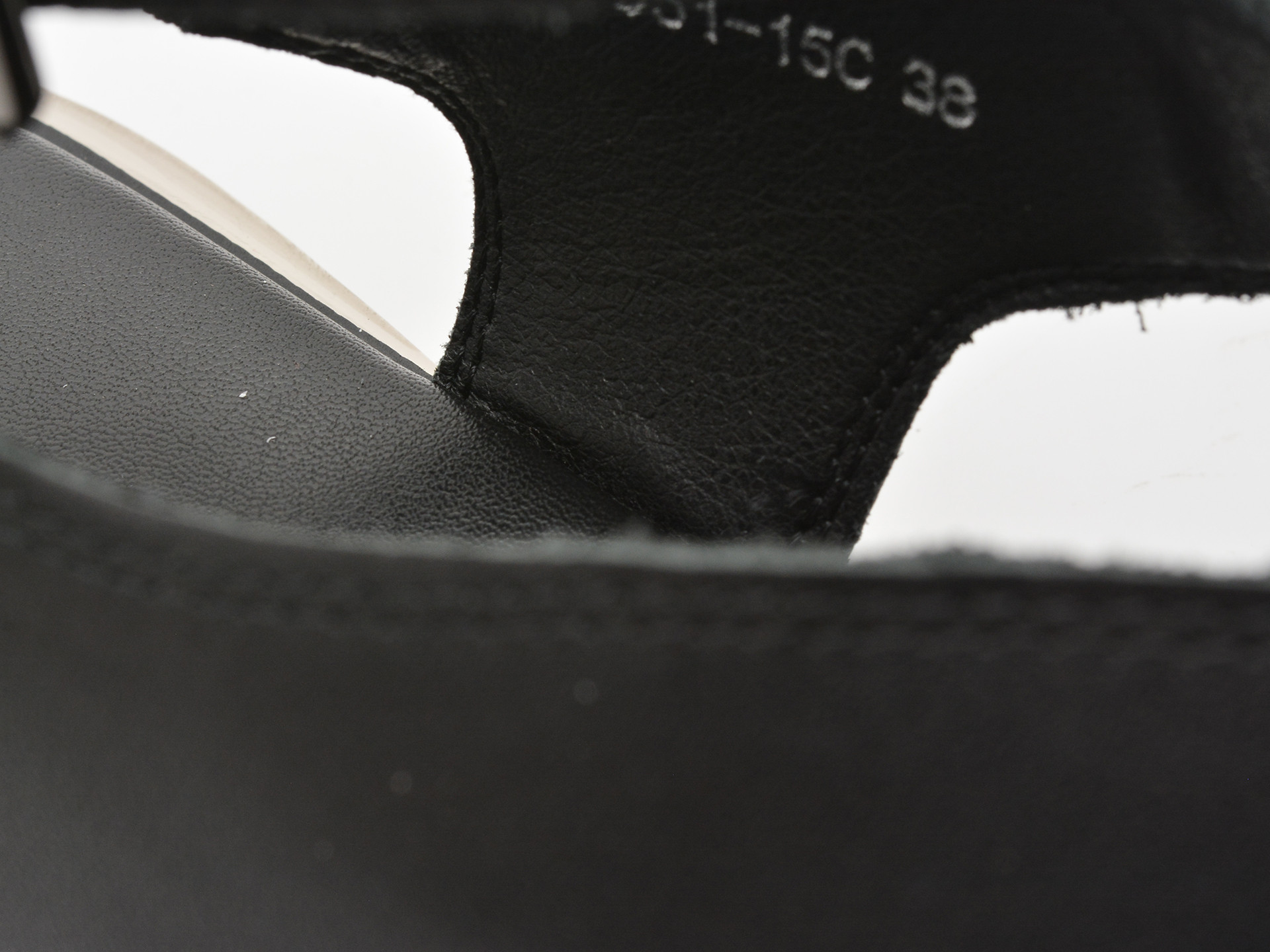 Sandale EPICA negre, V951D51, din piele naturala