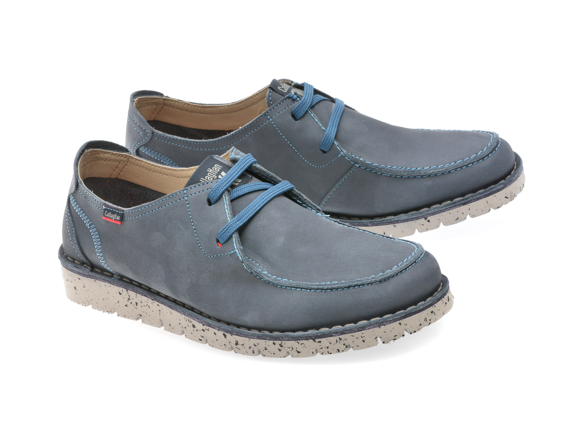 Mocasini CALLAGHAN albastri, 58101, din piele naturala