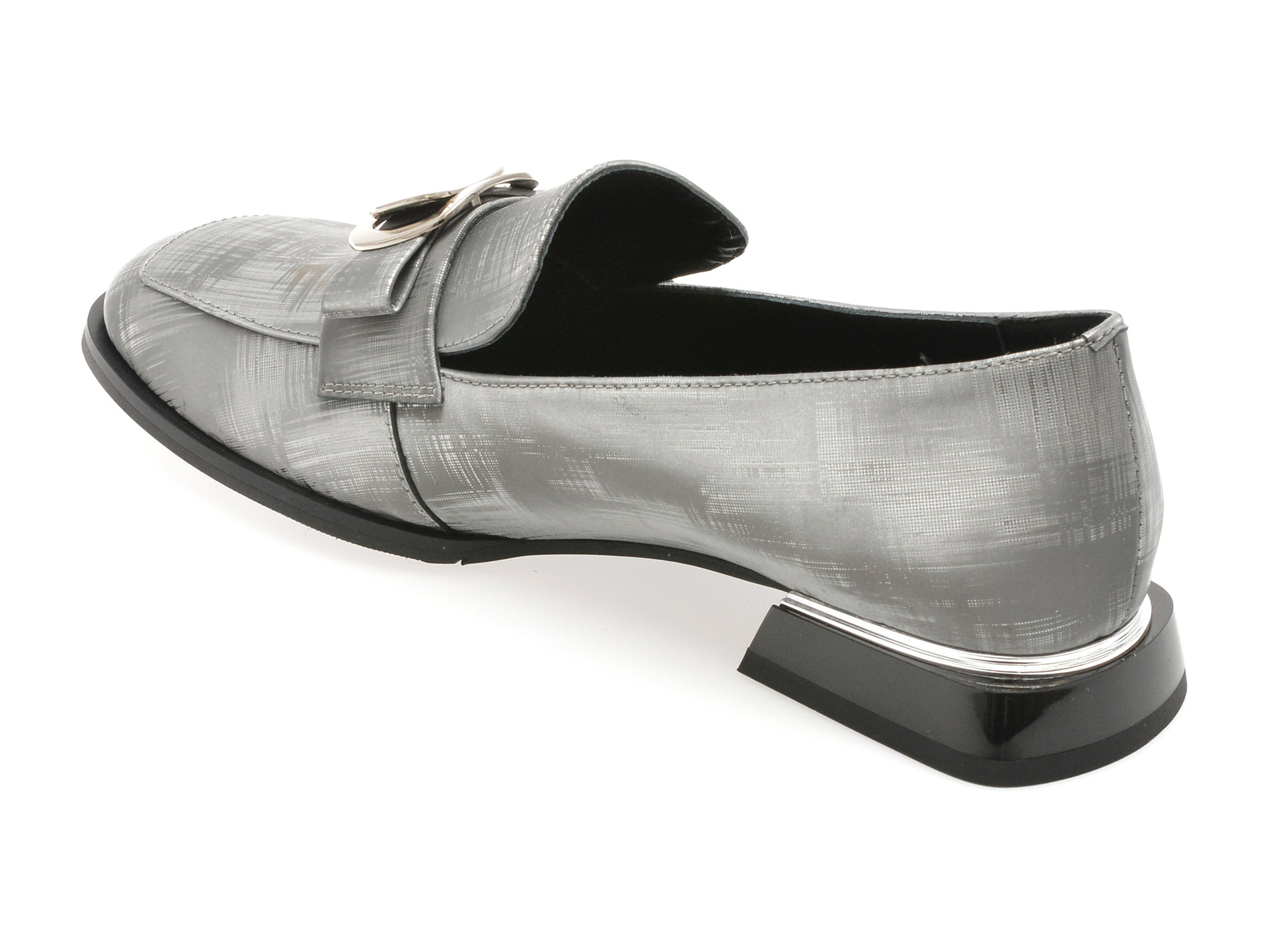 Mocasini epica gri 71874 din piele naturala