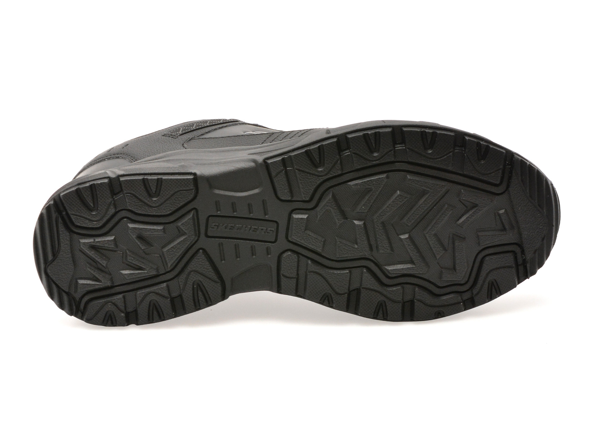 Pantofi sport SKECHERS negri, OAK CANYON, din piele ecologica