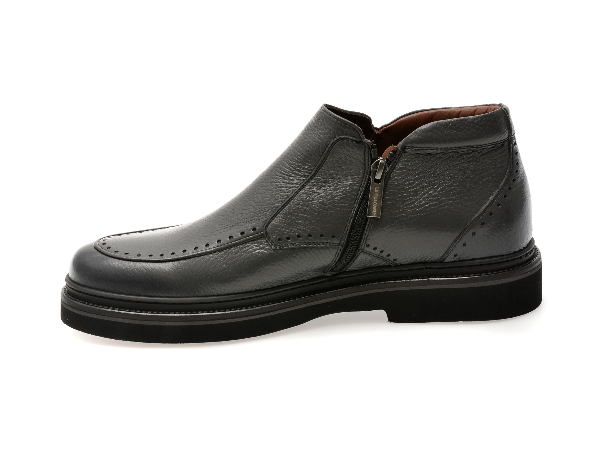 Ghete elegante LE COLONEL gri, 61613, din piele naturala