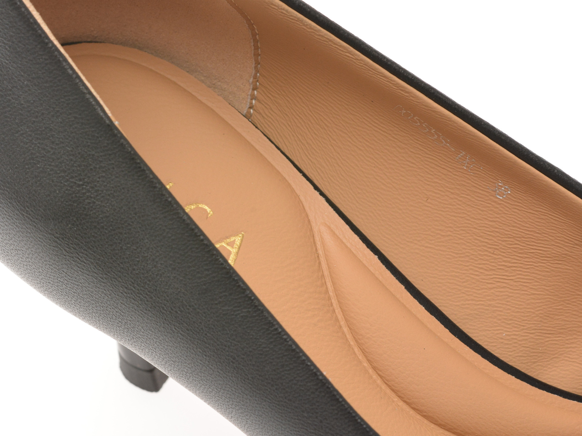 Pantofi eleganti EPICA negri, D05555, din piele naturala