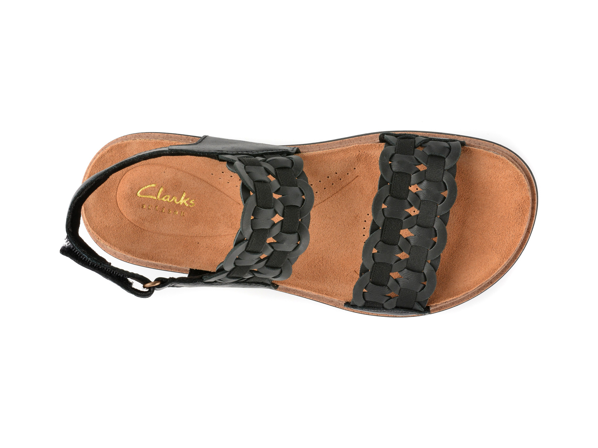 Sandale CLARKS negre, ARWELL GLIDE, din piele naturala