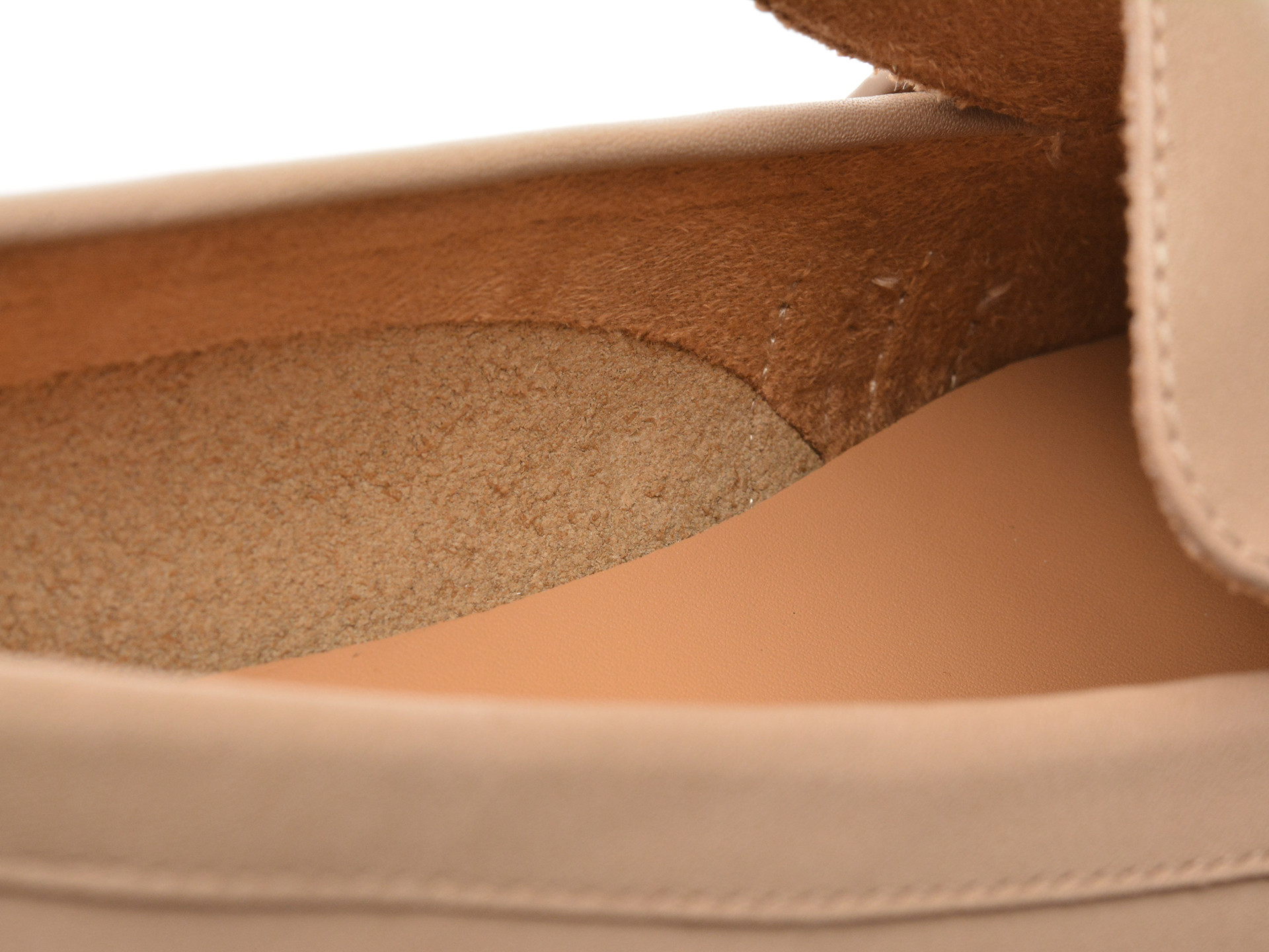 Mocasini EPICA nude, 1197D30, din piele naturala