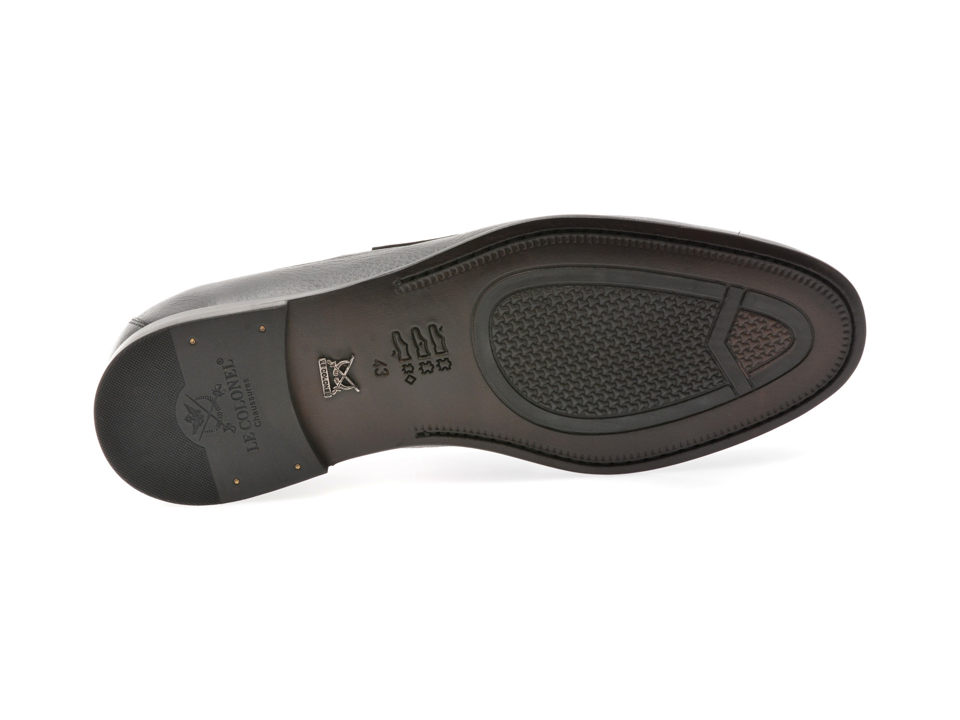 Mocasini eleganti LE COLONEL negri, 72709, din piele naturala