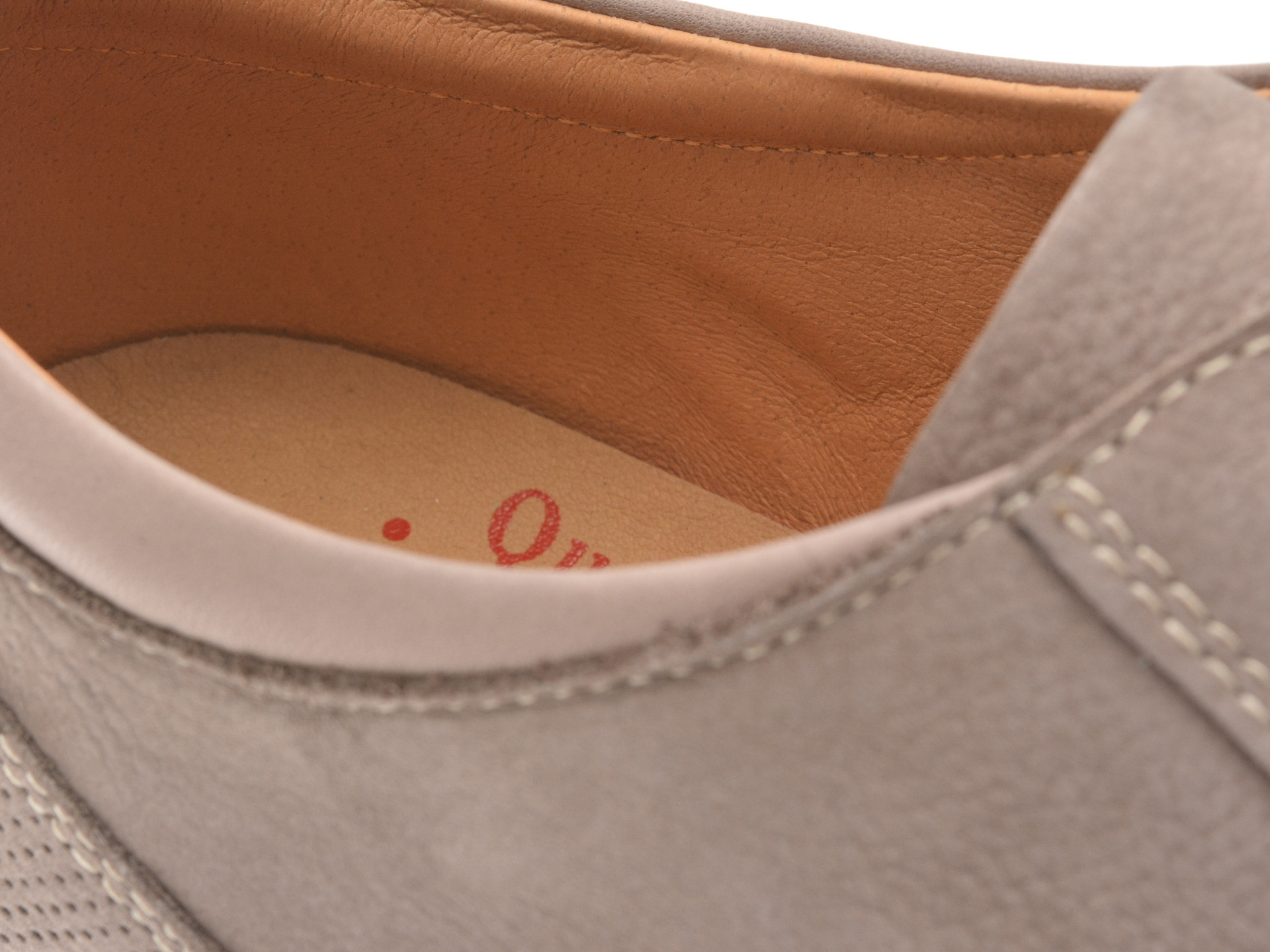 Pantofi OTTER gri, A36, din nabuc