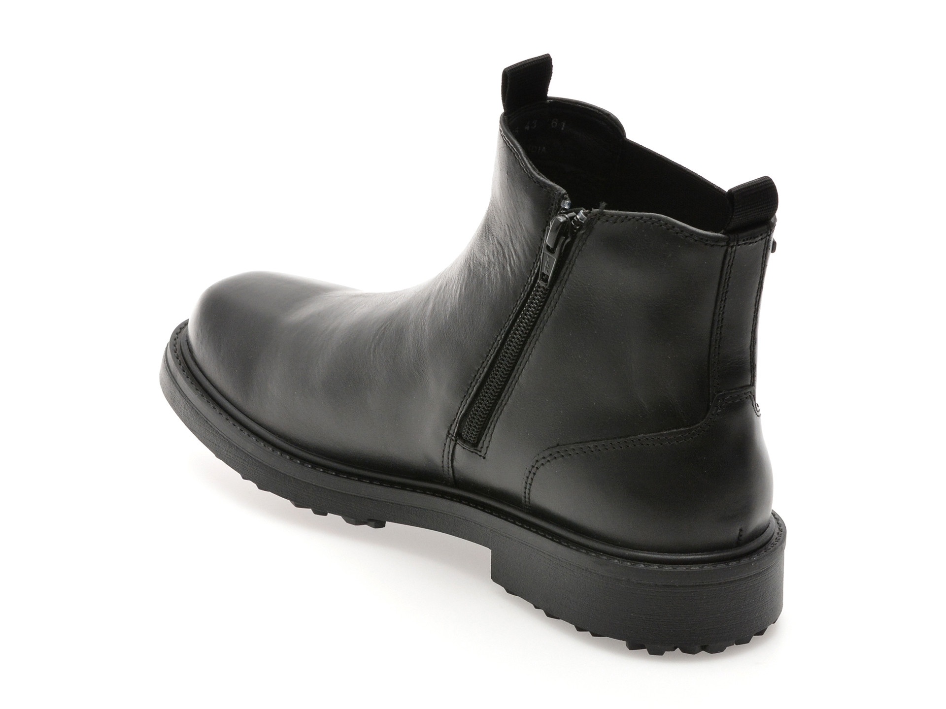 Ghete GEOX negre, U46HQB, din piele naturala