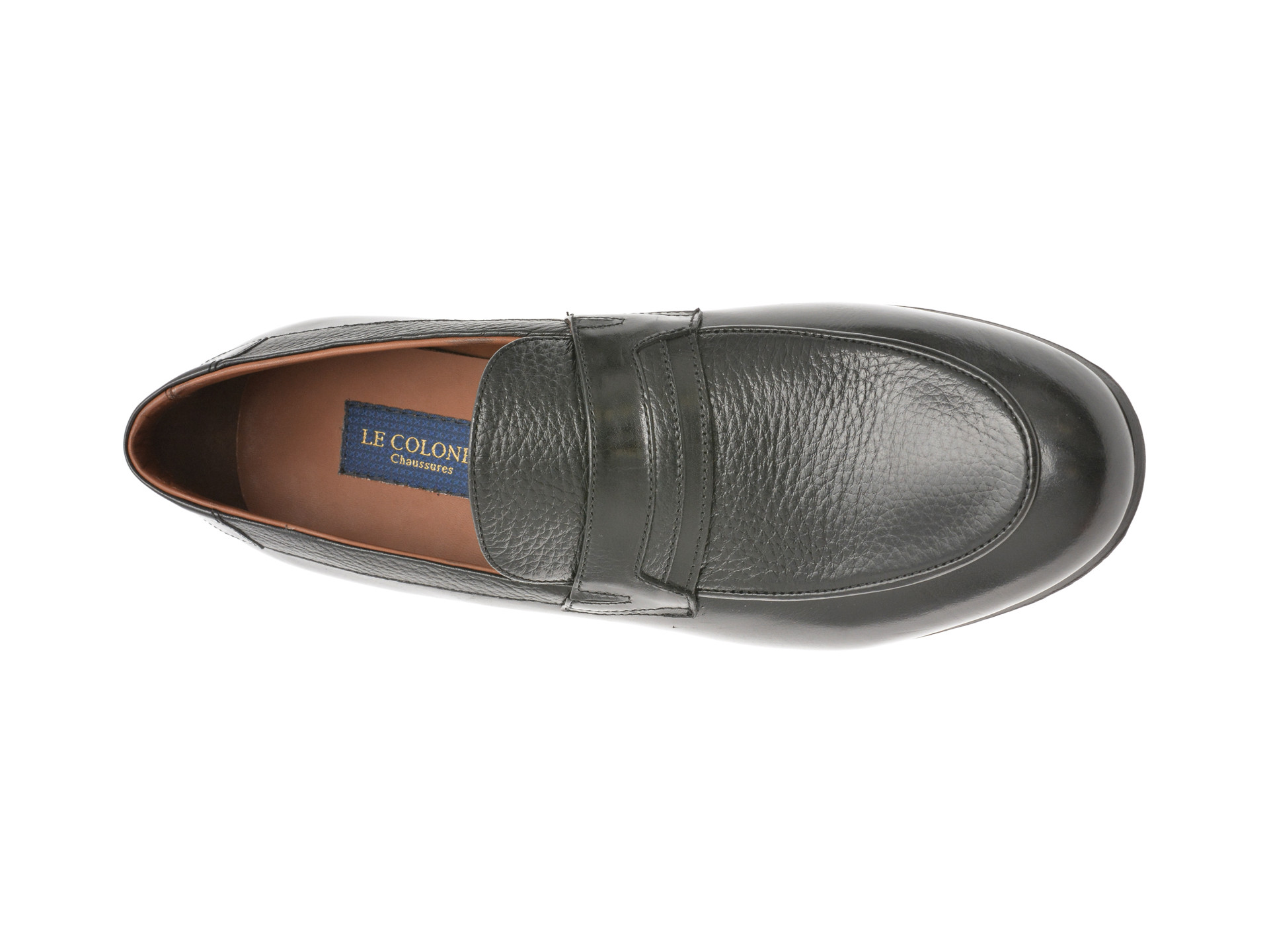 Mocasini eleganti LE COLONEL negri, 45860, din piele naturala