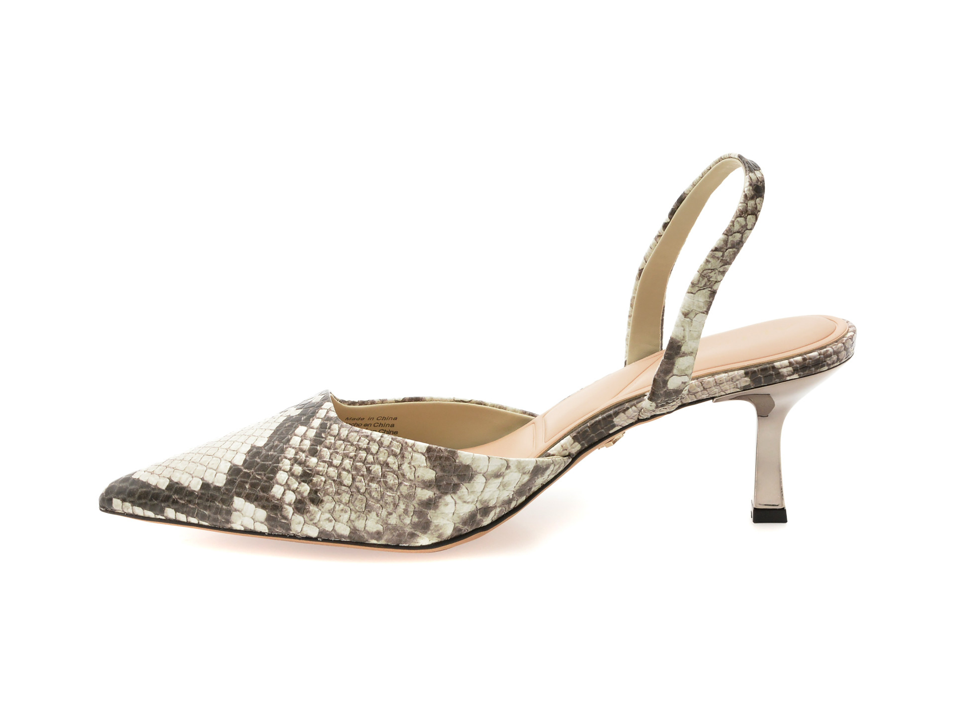 Pantofi eleganti ALDO alb-negru, GAVEDESSI 122, din piele naturala