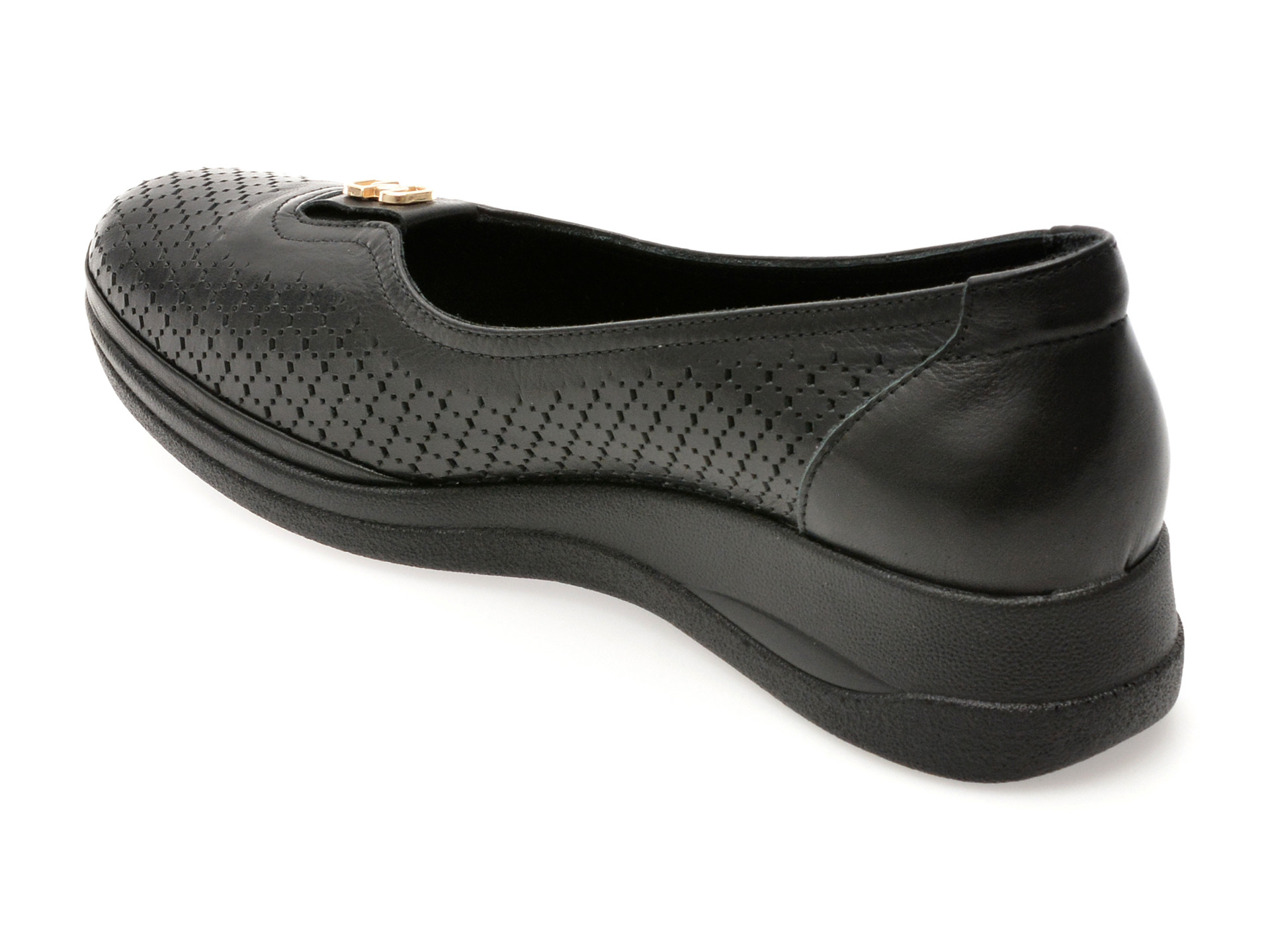 Pantofi IMAGE negri, 13400, din piele naturala