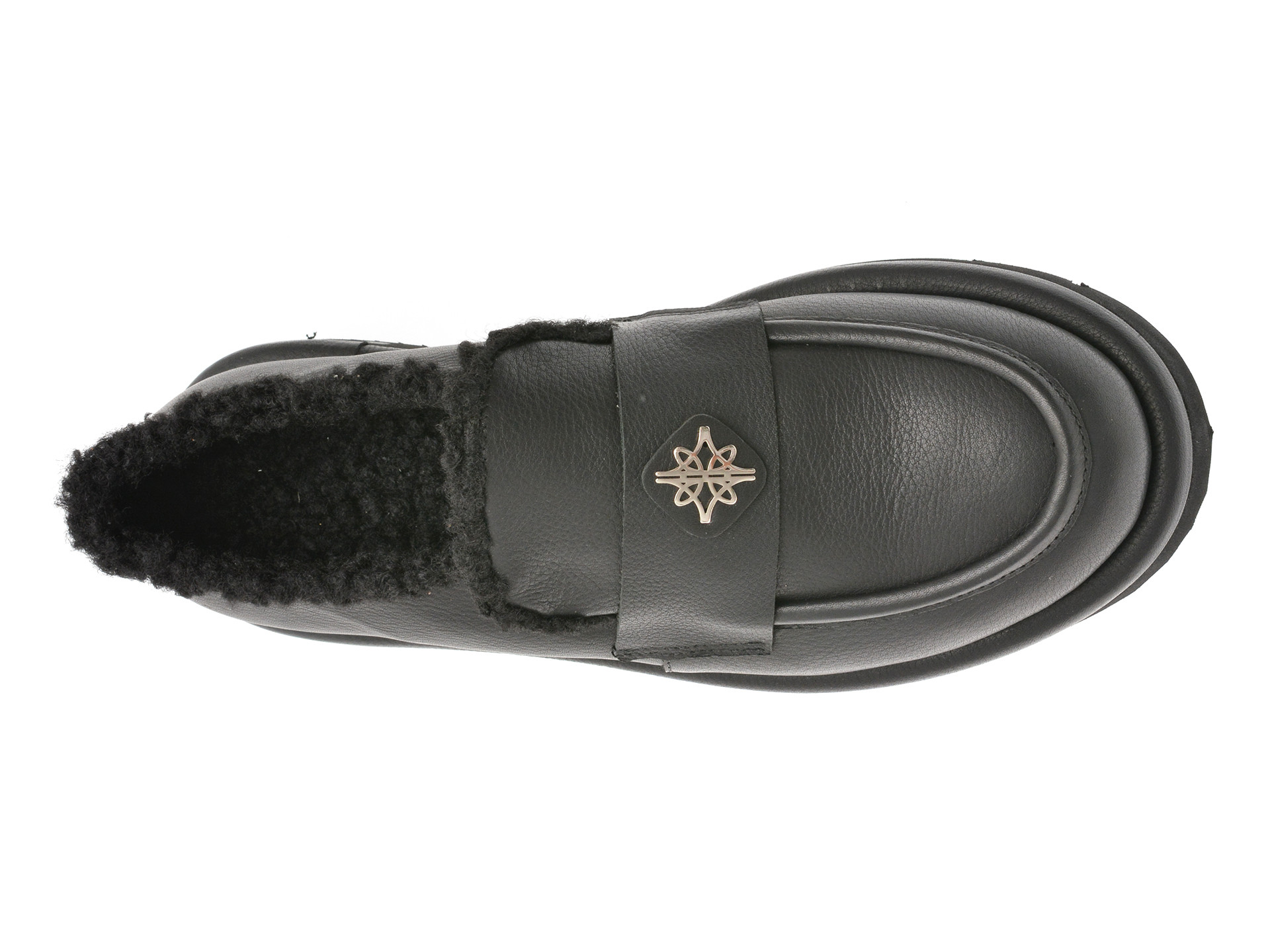 Mocasini EPICA negri, 3642607, din piele naturala